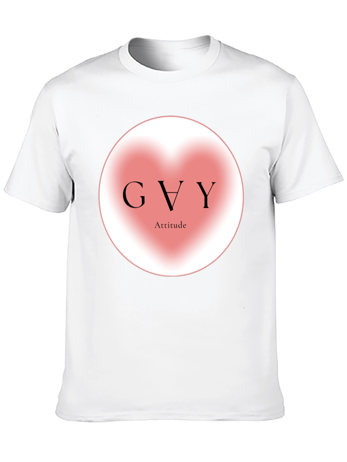 GVY Attitude Black Graphic T-Shirt