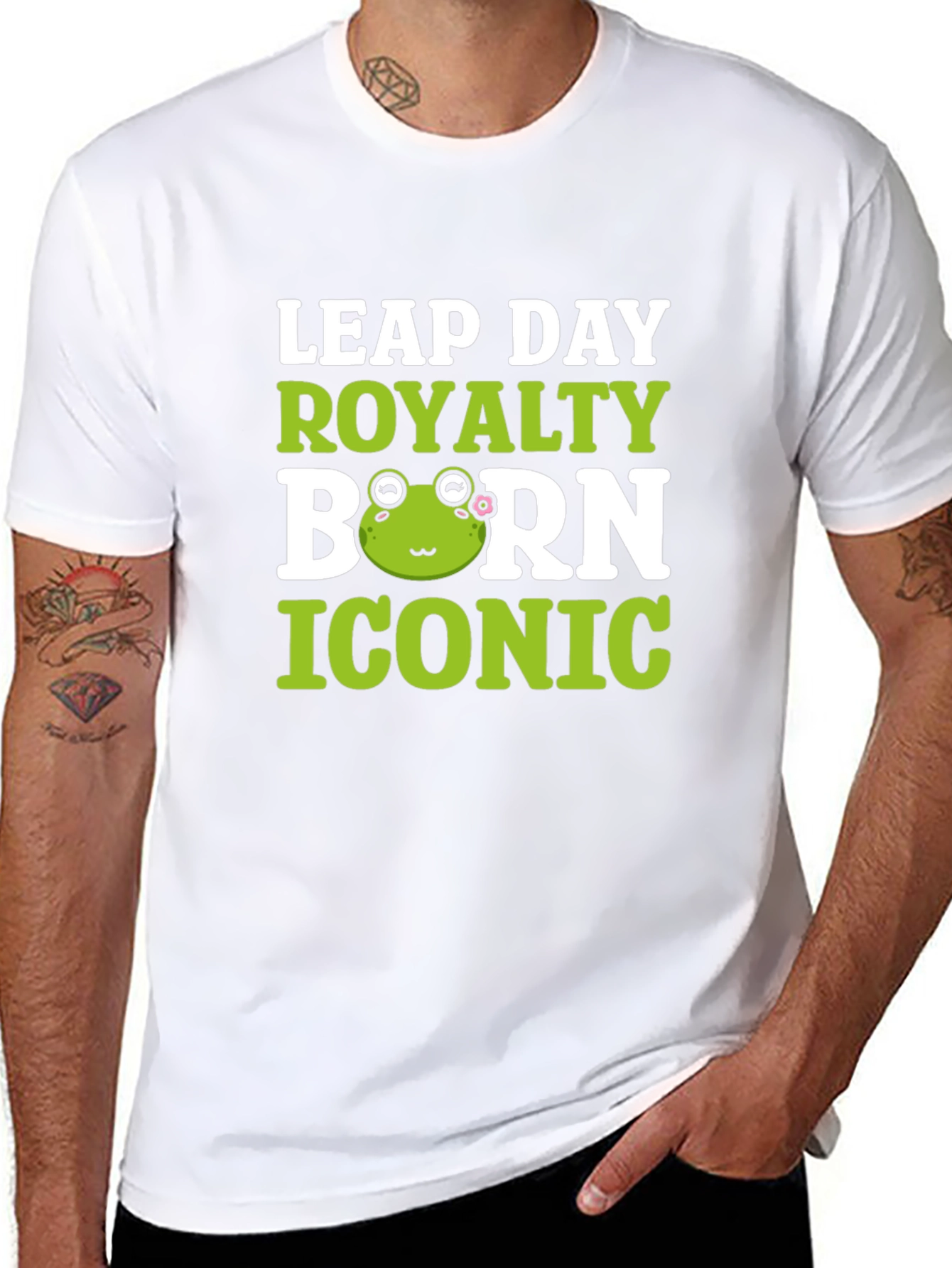 Leap Day Royalty Born Iconic Frog T-Shirt