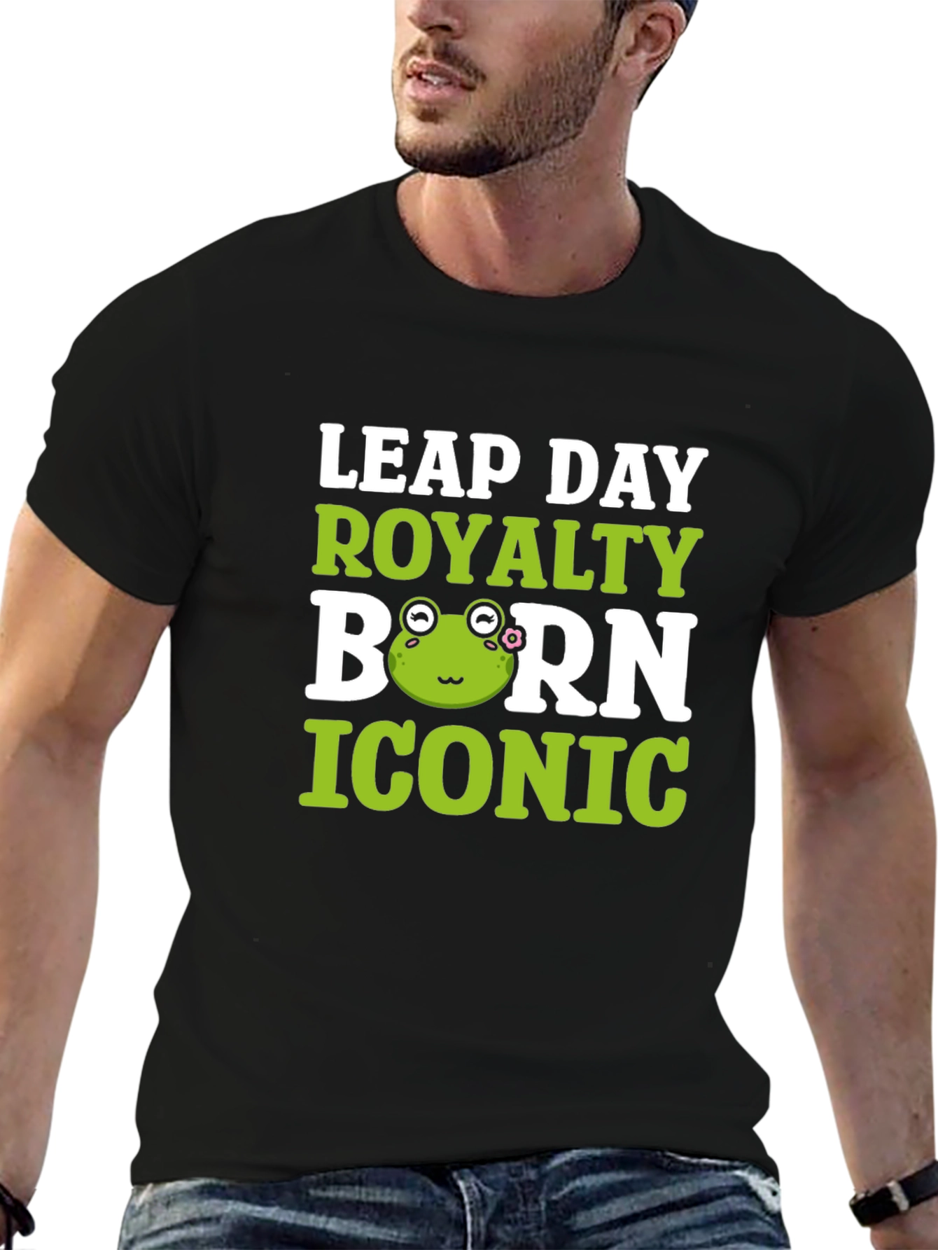 Leap Day Royalty Born Iconic Frog T-Shirt