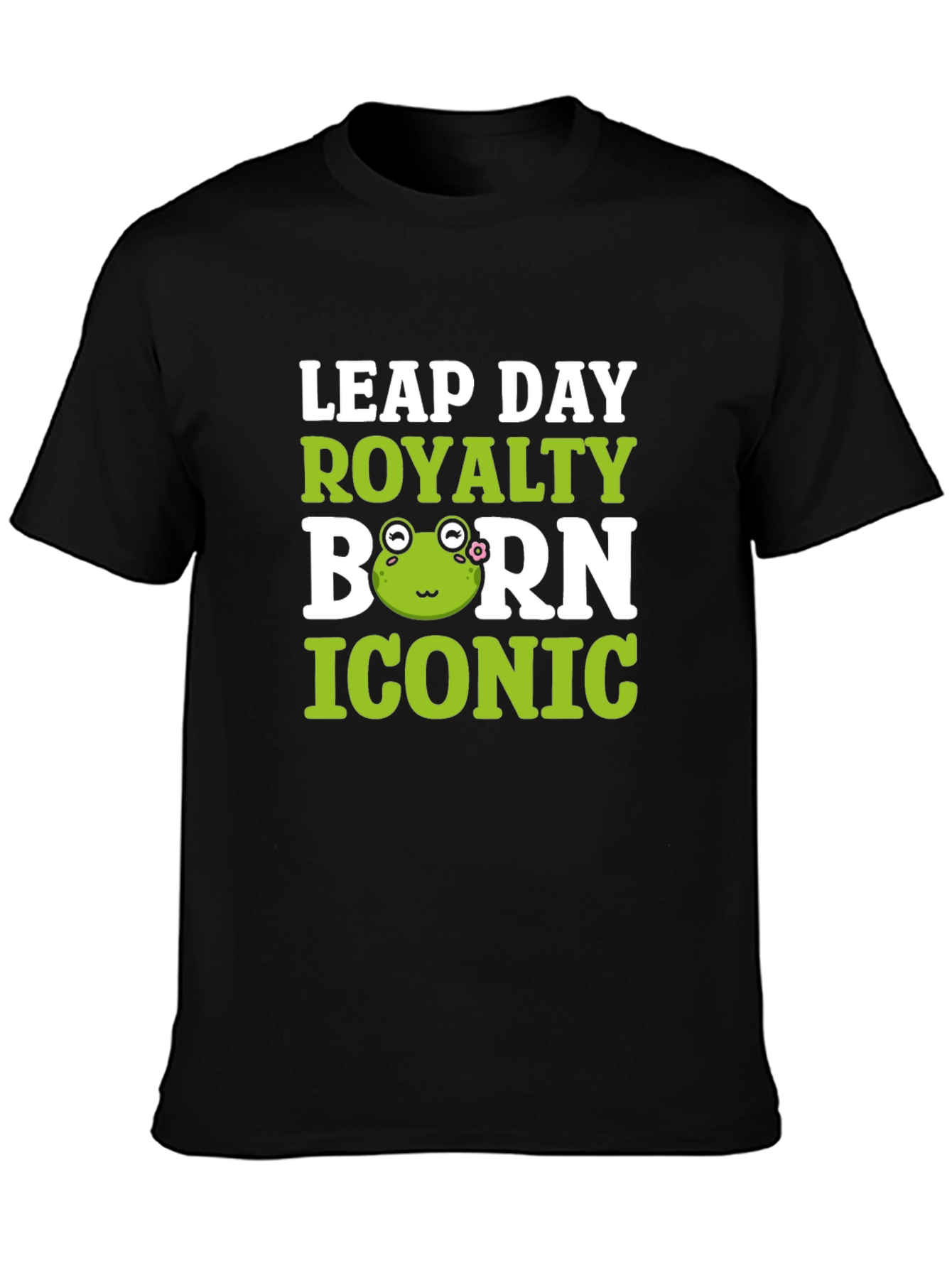 Leap Day Royalty Born Iconic Frog T-Shirt
