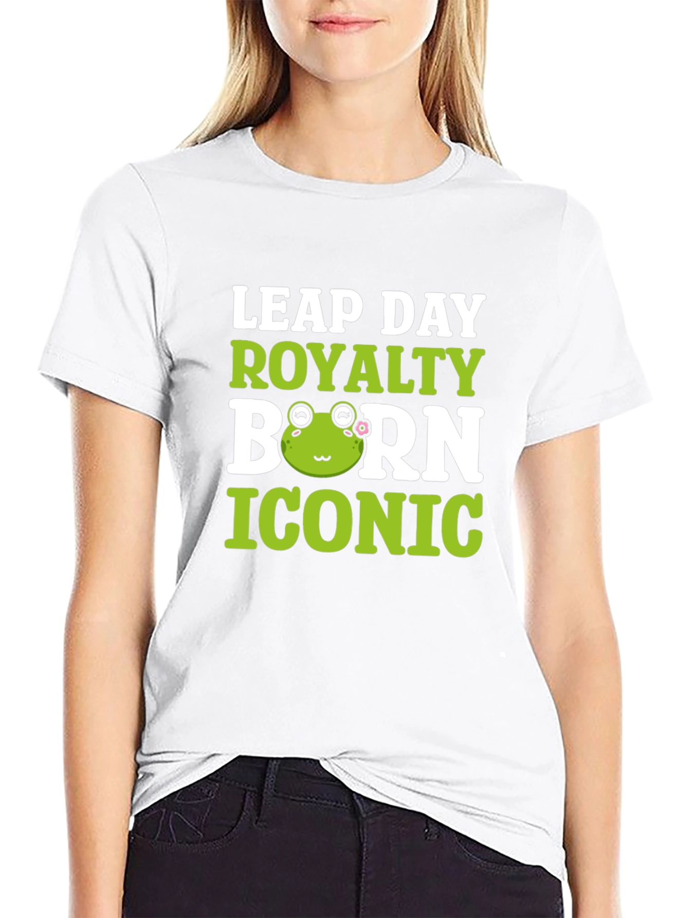 Leap Day Royalty Born Iconic Frog T-Shirt