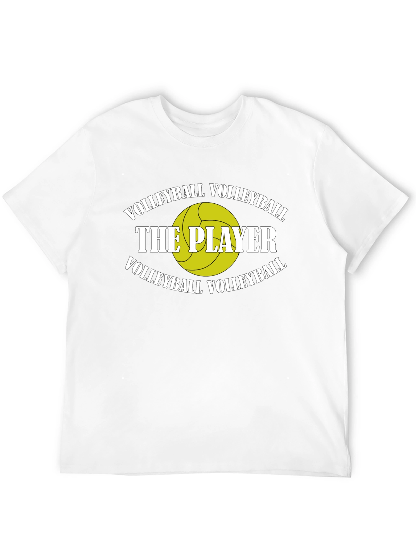 Volleyball Player Graphic T-Shirt - Black