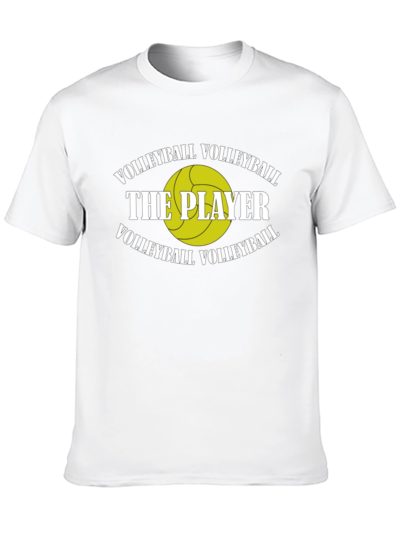 Volleyball Player Graphic T-Shirt - Black