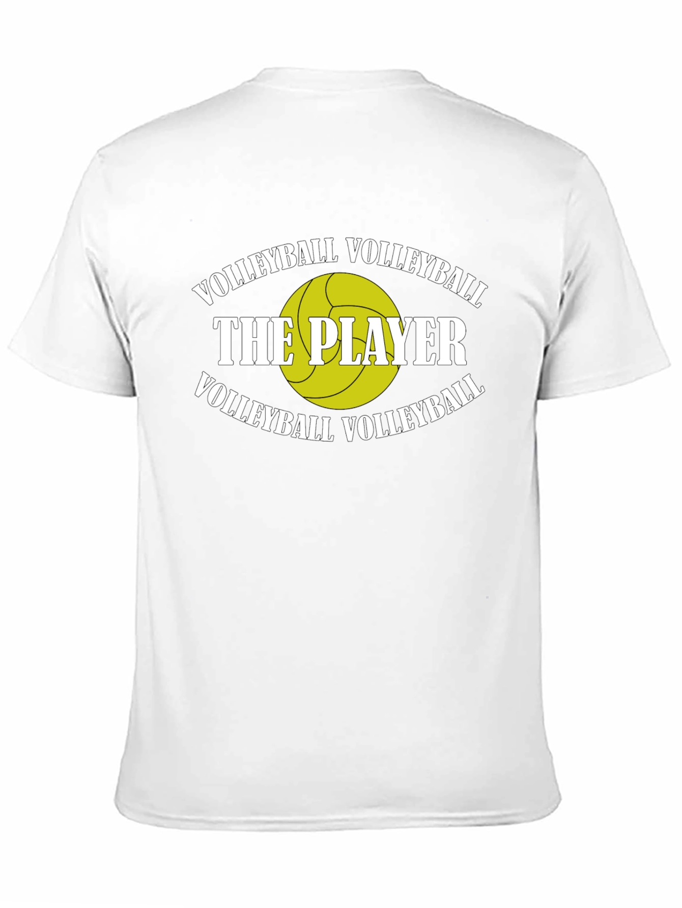 Volleyball Player Graphic T-Shirt - Black