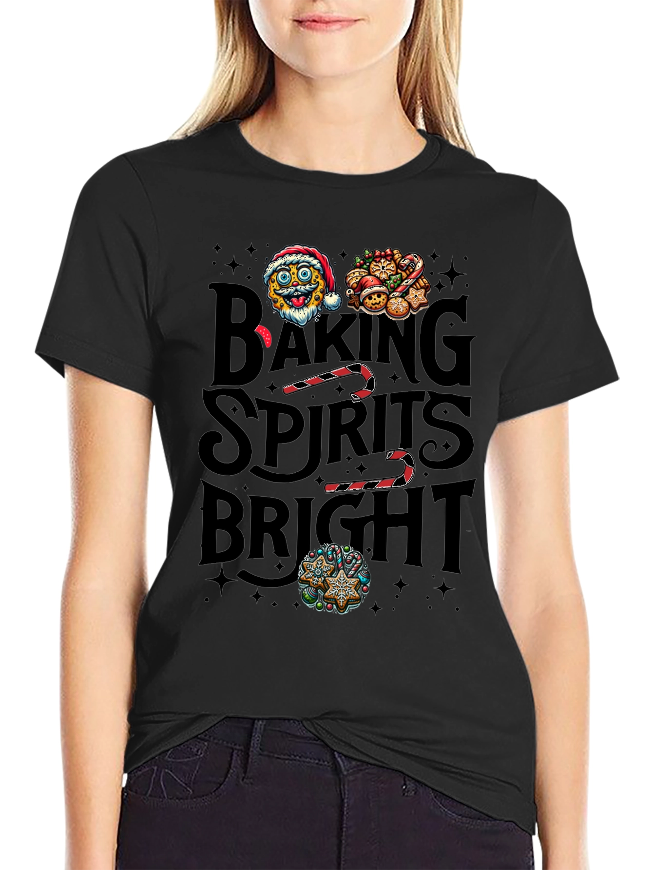 Baking Spirits Bright Christmas T-Shirt