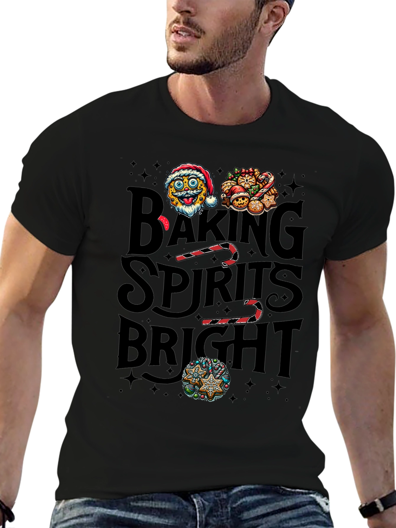 Baking Spirits Bright Christmas T-Shirt