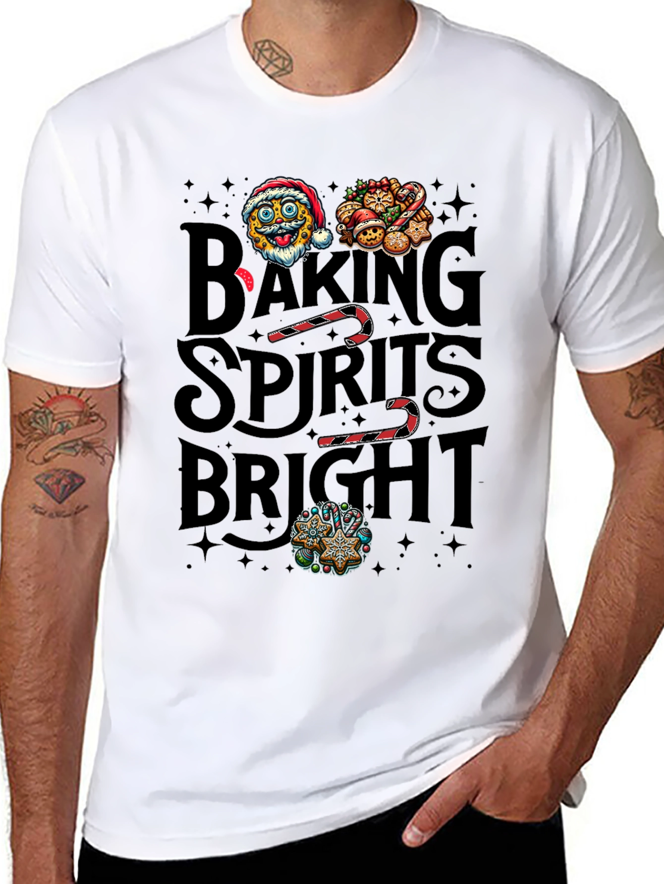 Baking Spirits Bright Christmas T-Shirt