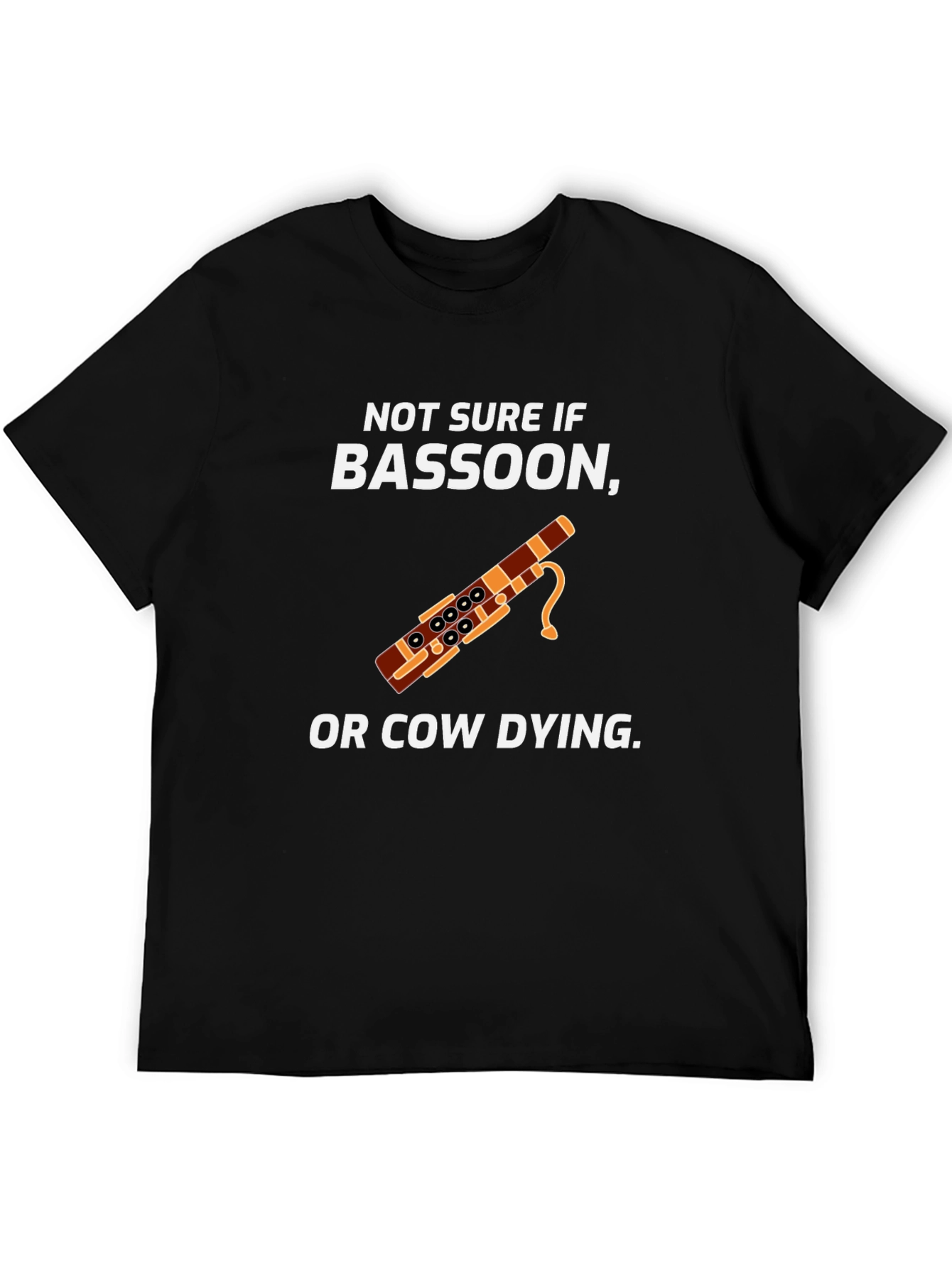 Bassoon Or Cow Dying Humor Graphic T-Shirt