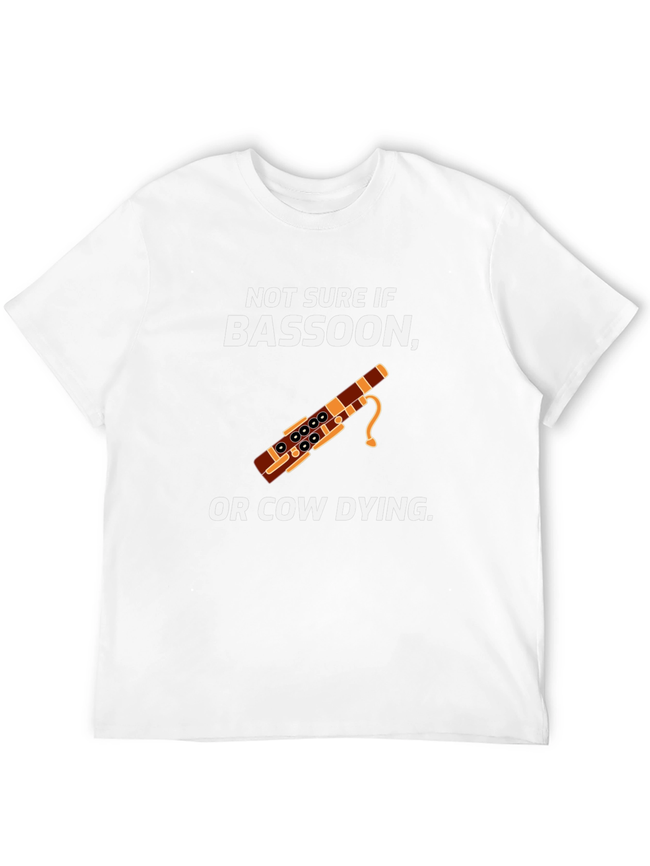 Bassoon Or Cow Dying Humor Graphic T-Shirt
