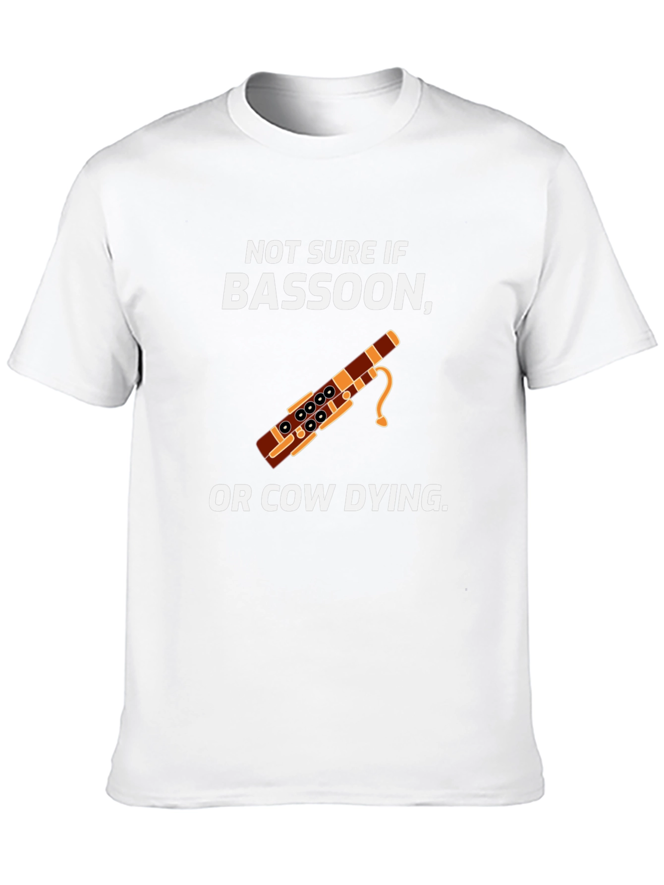 Bassoon Or Cow Dying Humor Graphic T-Shirt