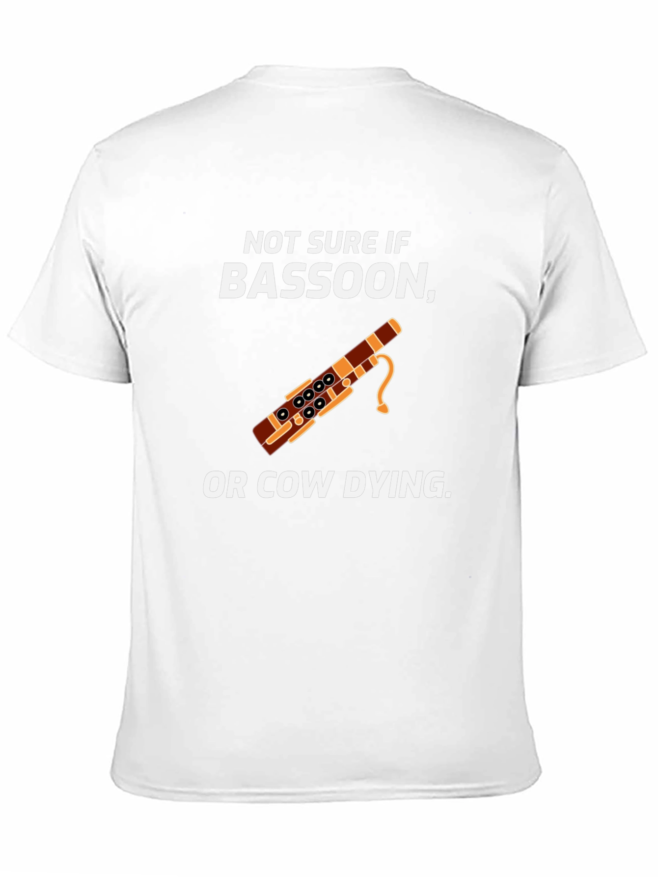 Bassoon Or Cow Dying Humor Graphic T-Shirt