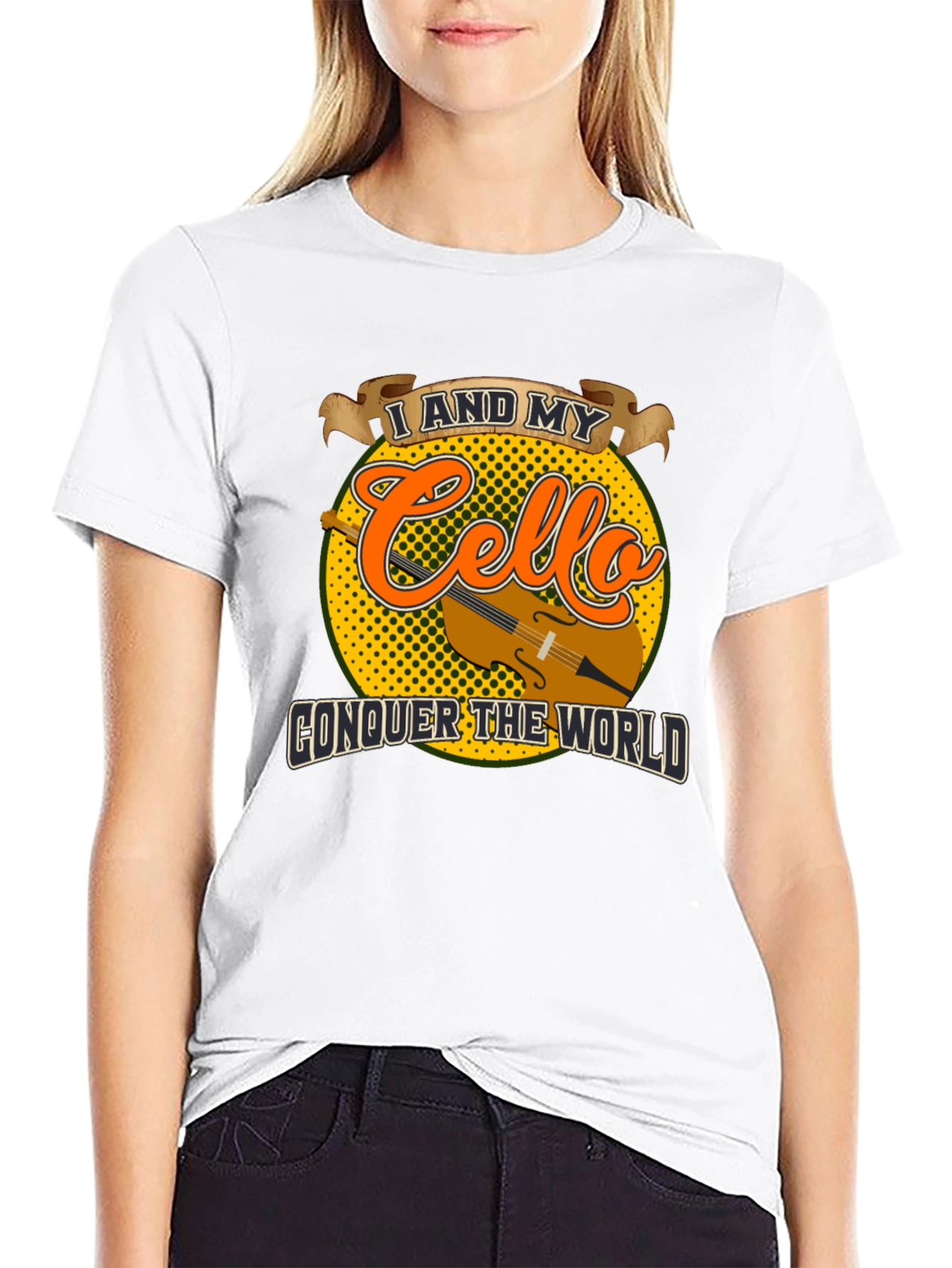 Cello Conquer T-Shirt: Musician Graphic Tee