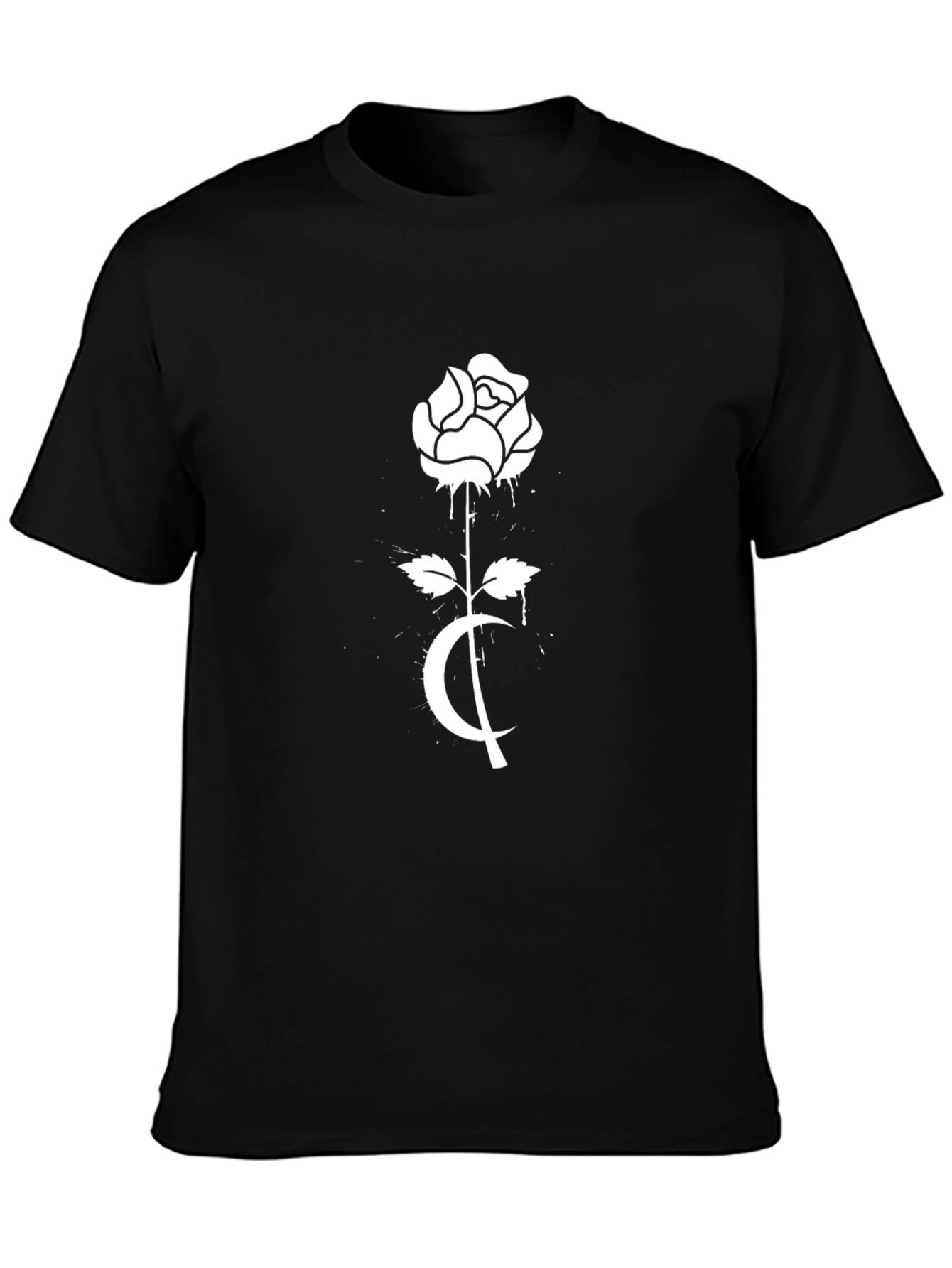 Black Rose Moon Graphic Tee
