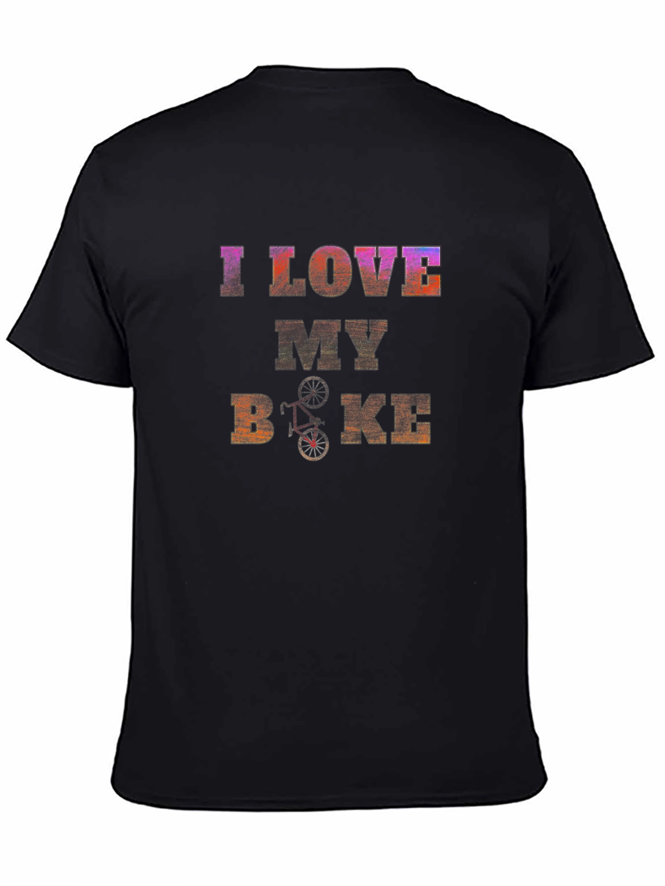 I Love My Bike Graphic Tee - Black