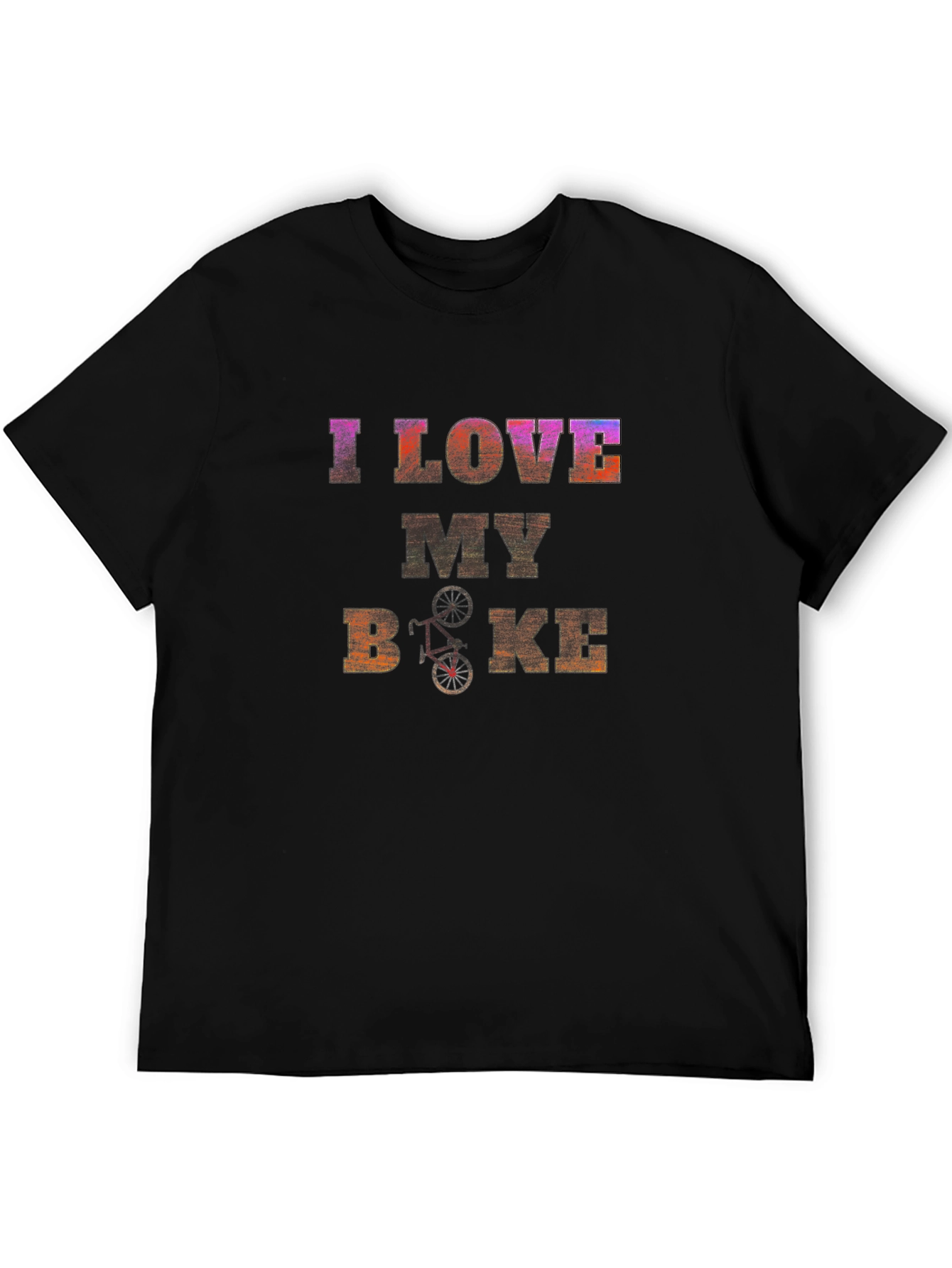 I Love My Bike Graphic Tee - Black
