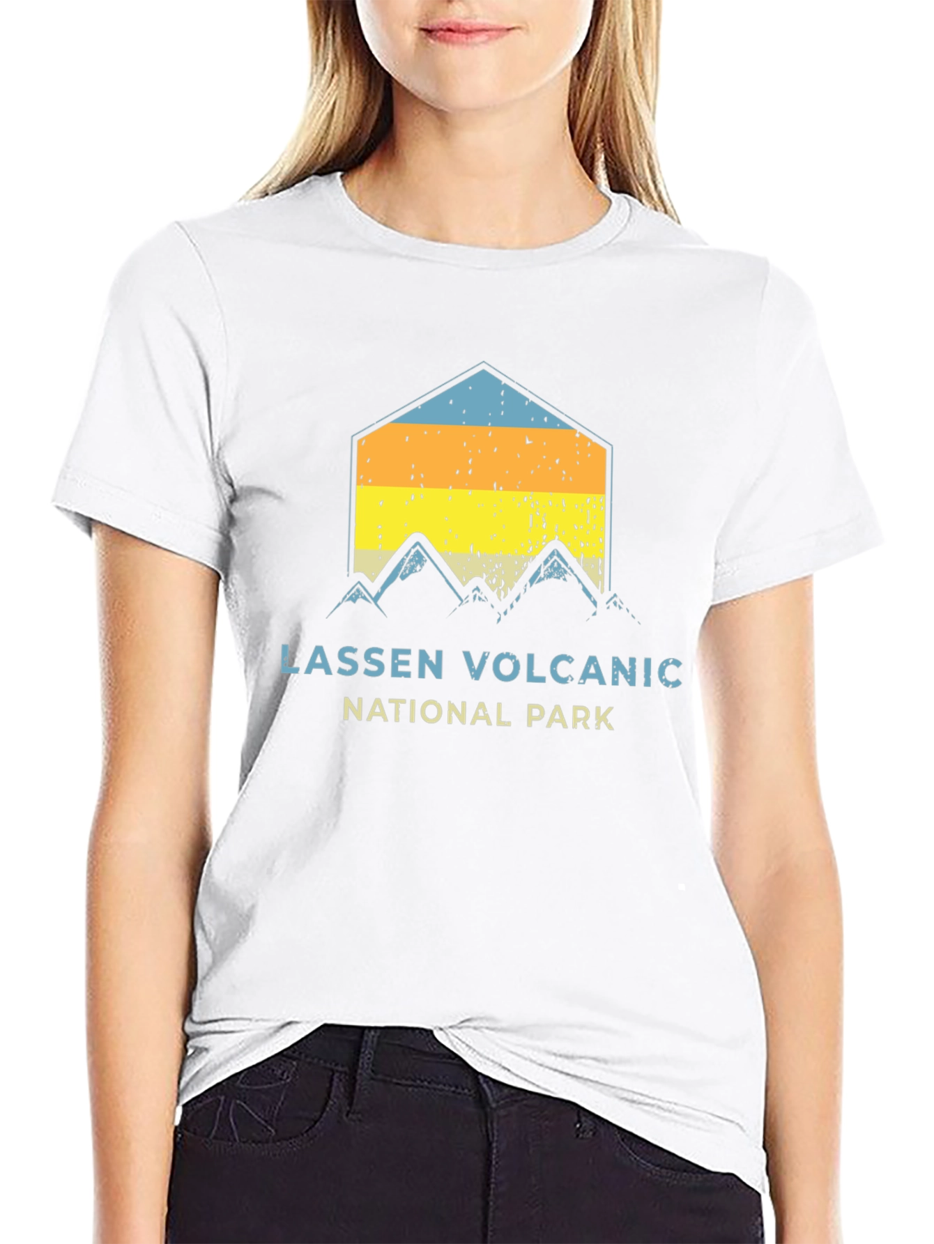 Lassen Volcanic National Park Black Graphic T-Shirt