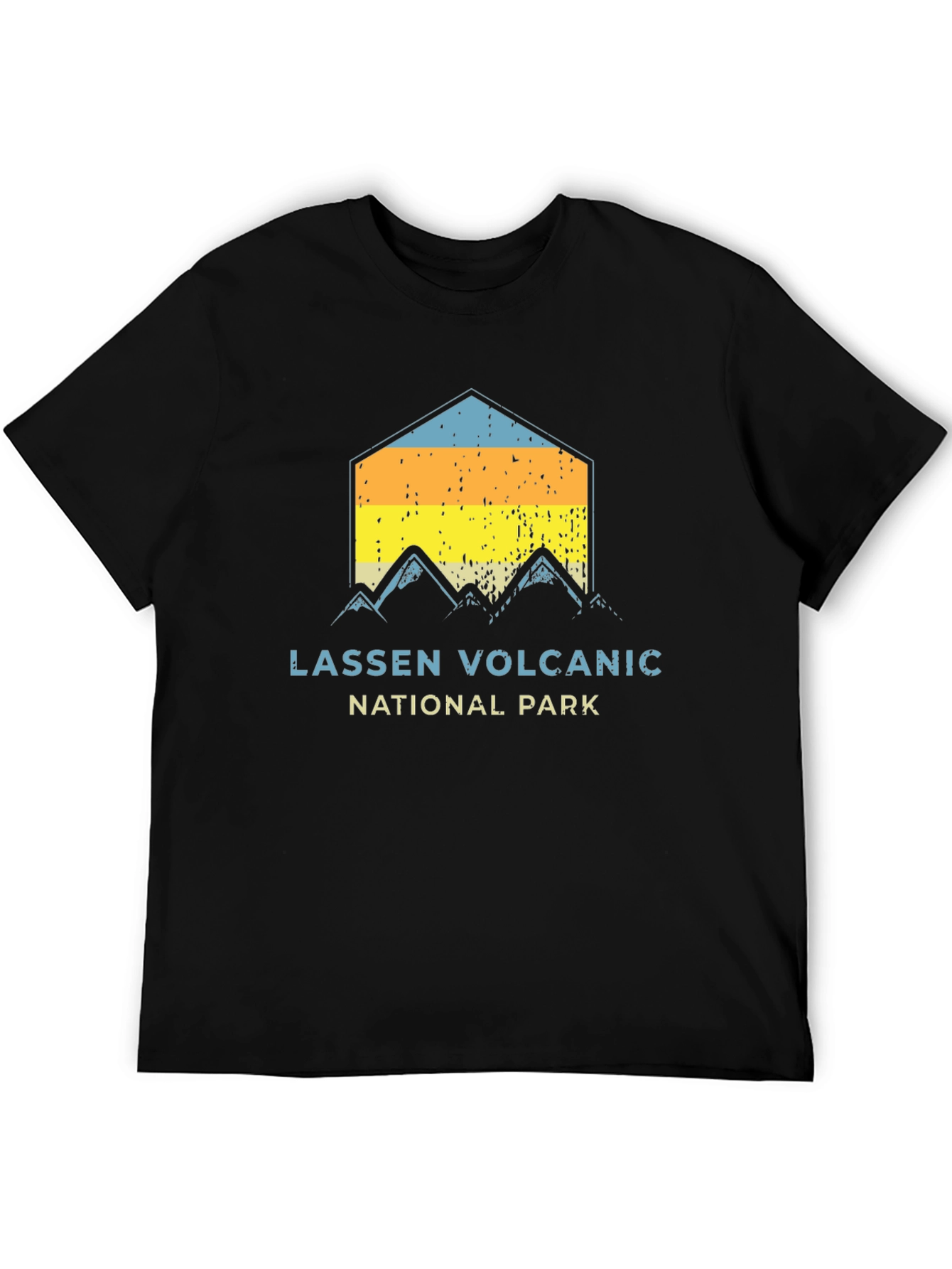 Lassen Volcanic National Park Black Graphic T-Shirt
