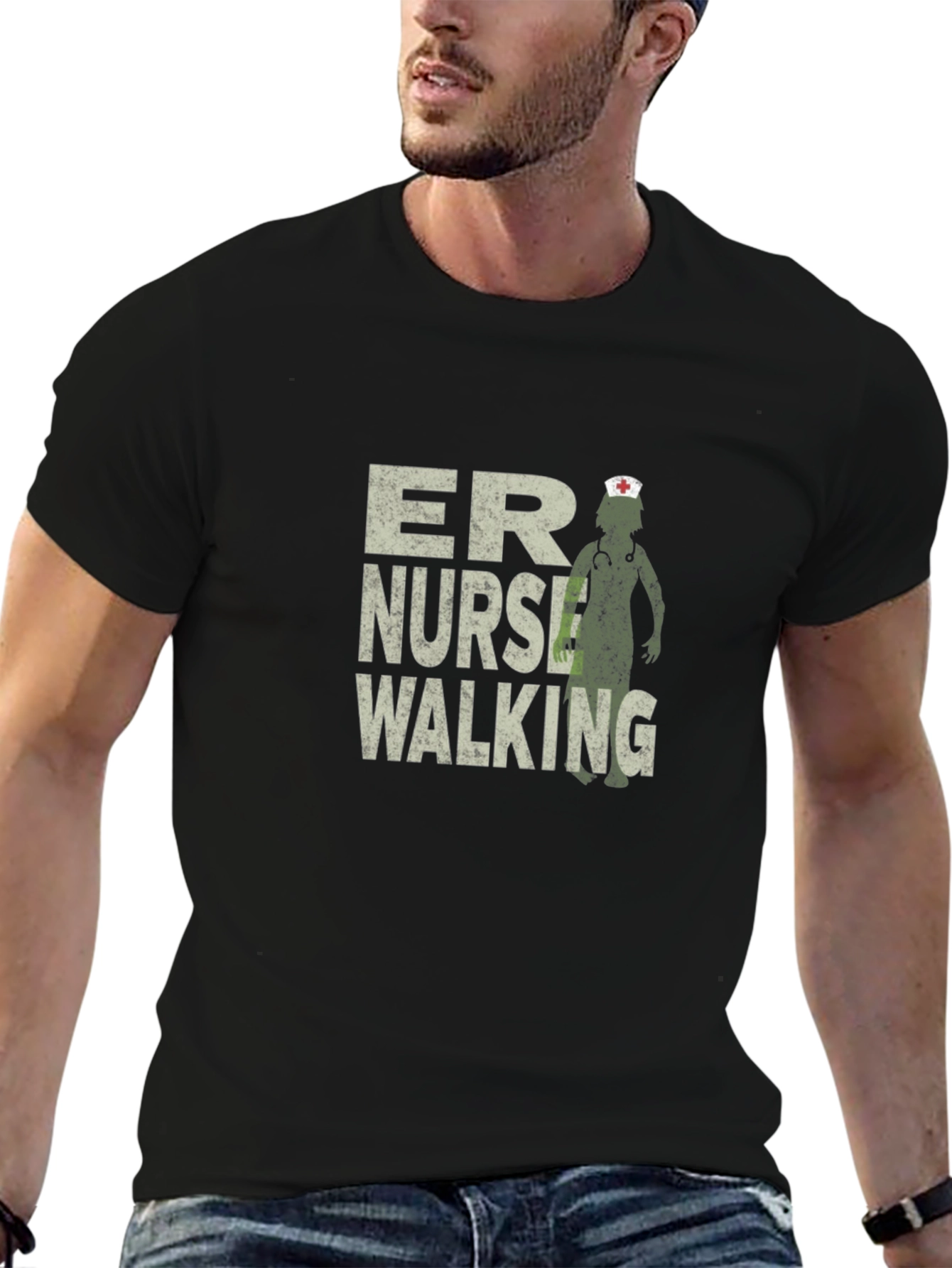 ER Nurse Walking Dead T-Shirt - Zombie Nurse Tee