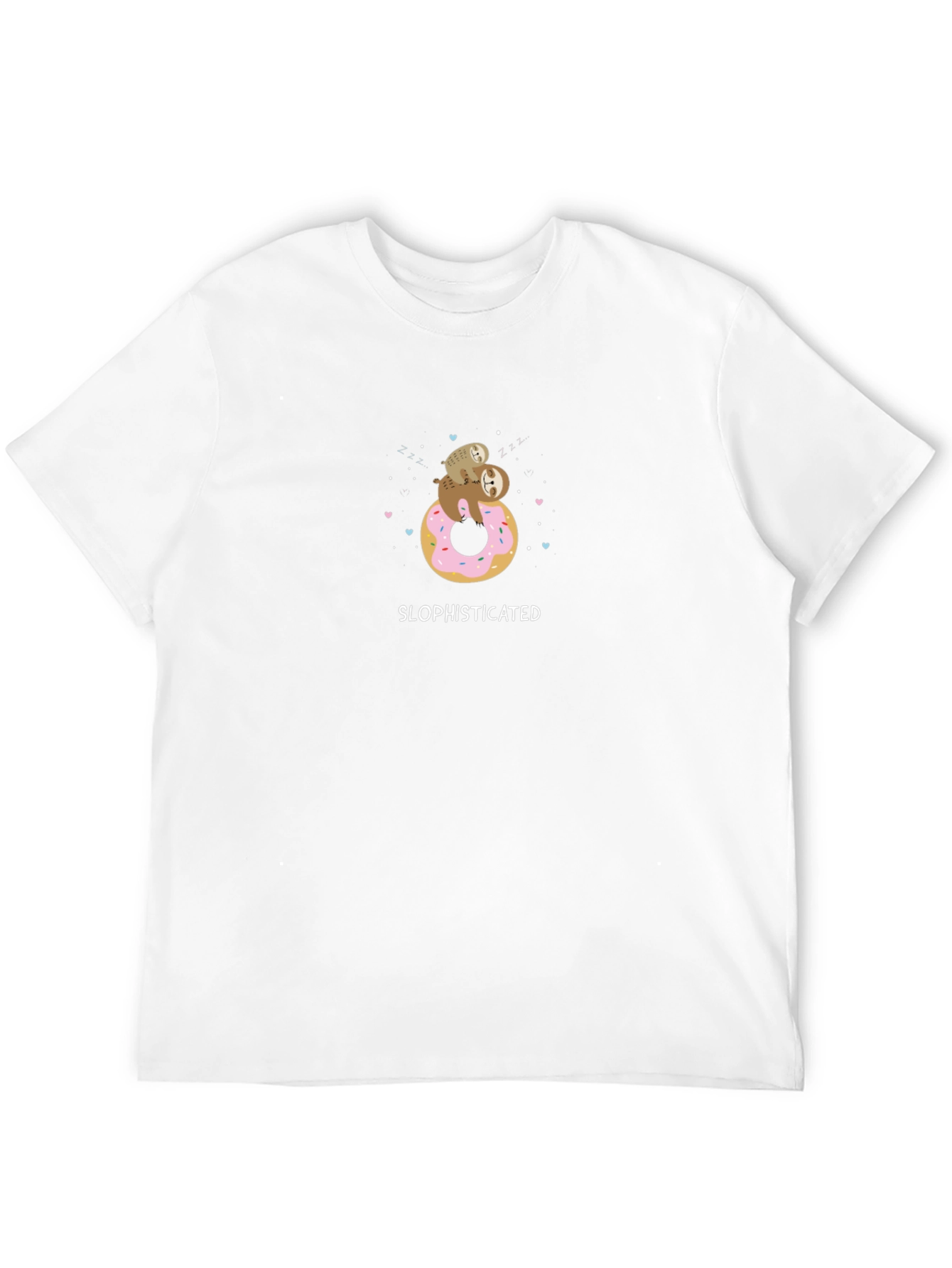 Slophisticated Sloth on Donut T-Shirt
