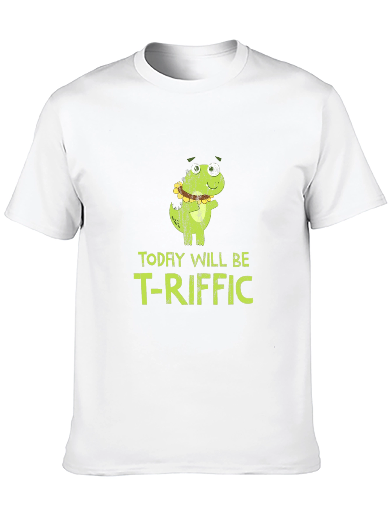Funny T-Riffic Dinosaur Graphic Mens T-Shirt