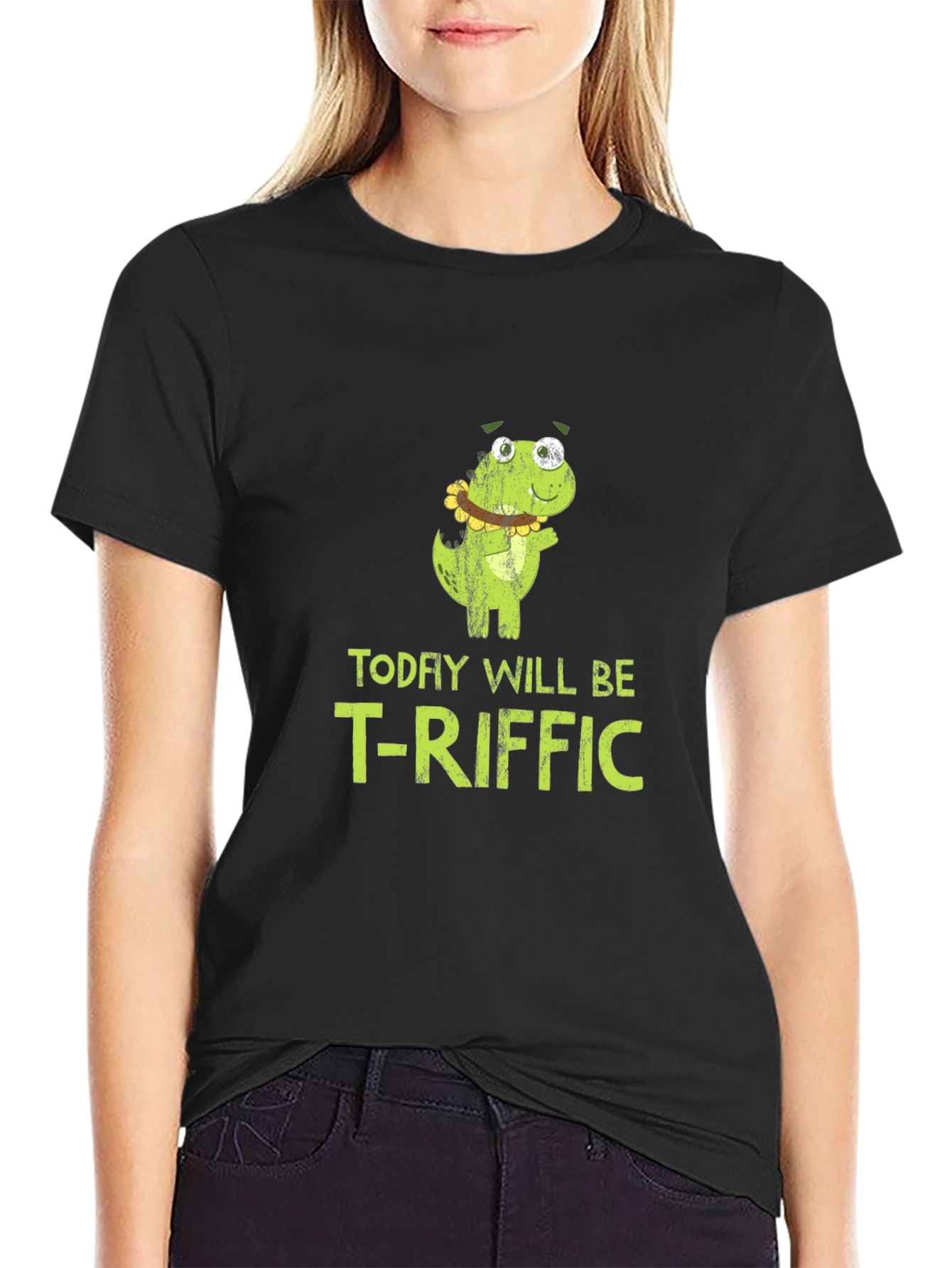 Funny T-Riffic Dinosaur Graphic Mens T-Shirt