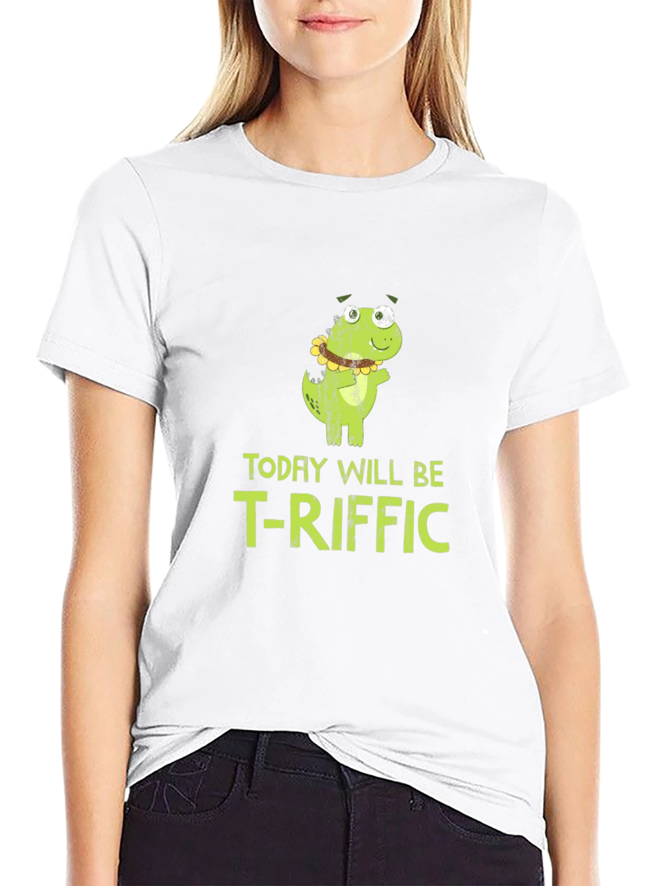 Funny T-Riffic Dinosaur Graphic Mens T-Shirt