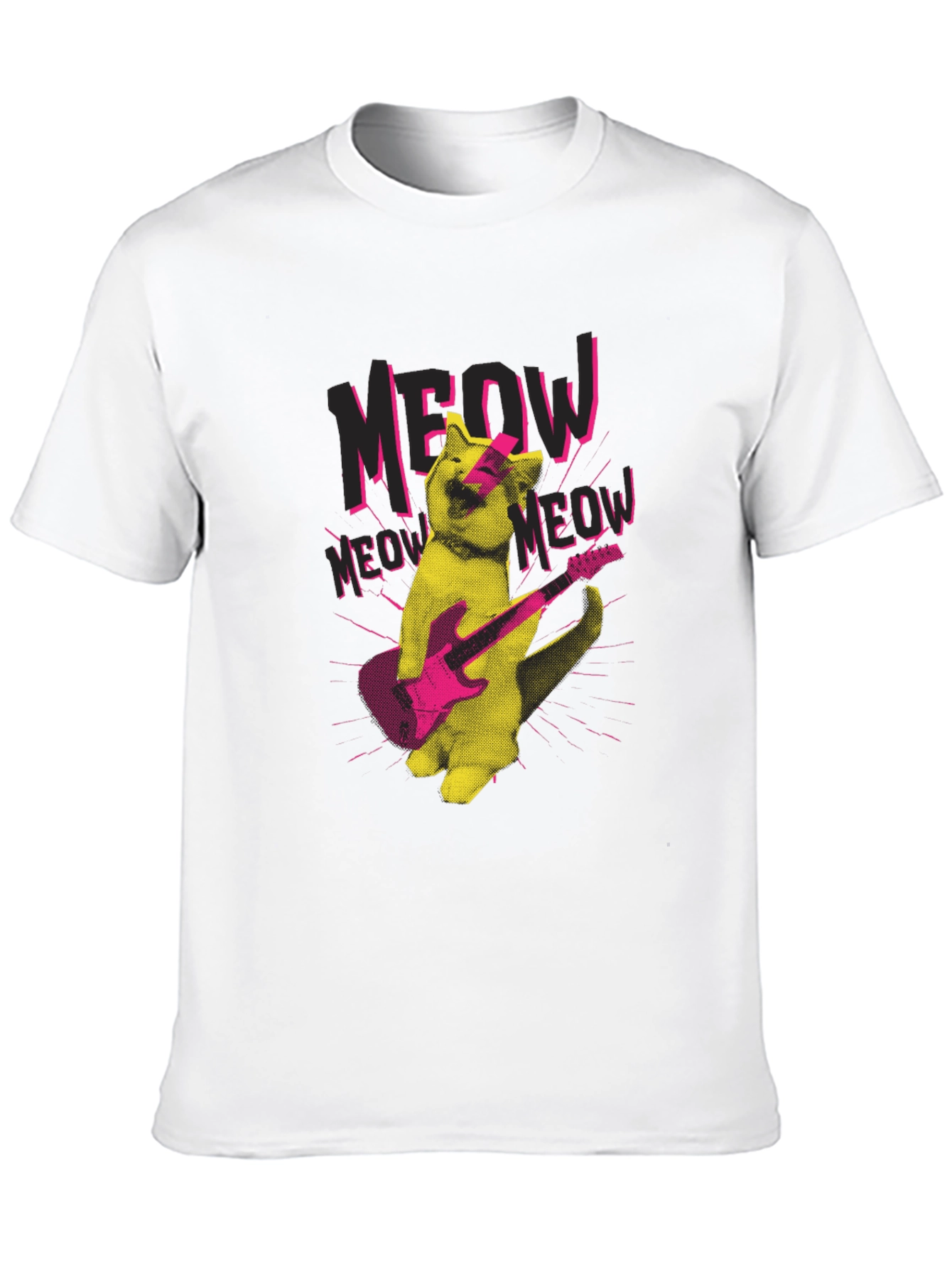 Rock Cat Graphic T-Shirt - Meow Music!