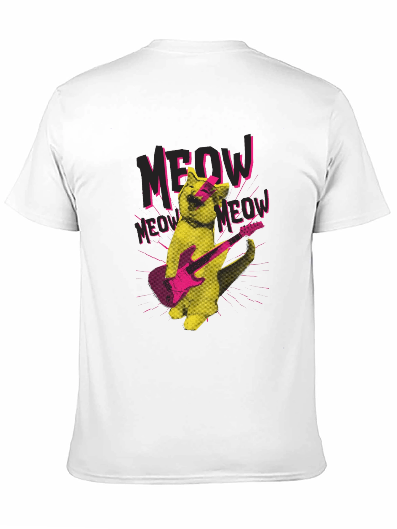 Rock Cat Graphic T-Shirt - Meow Music!