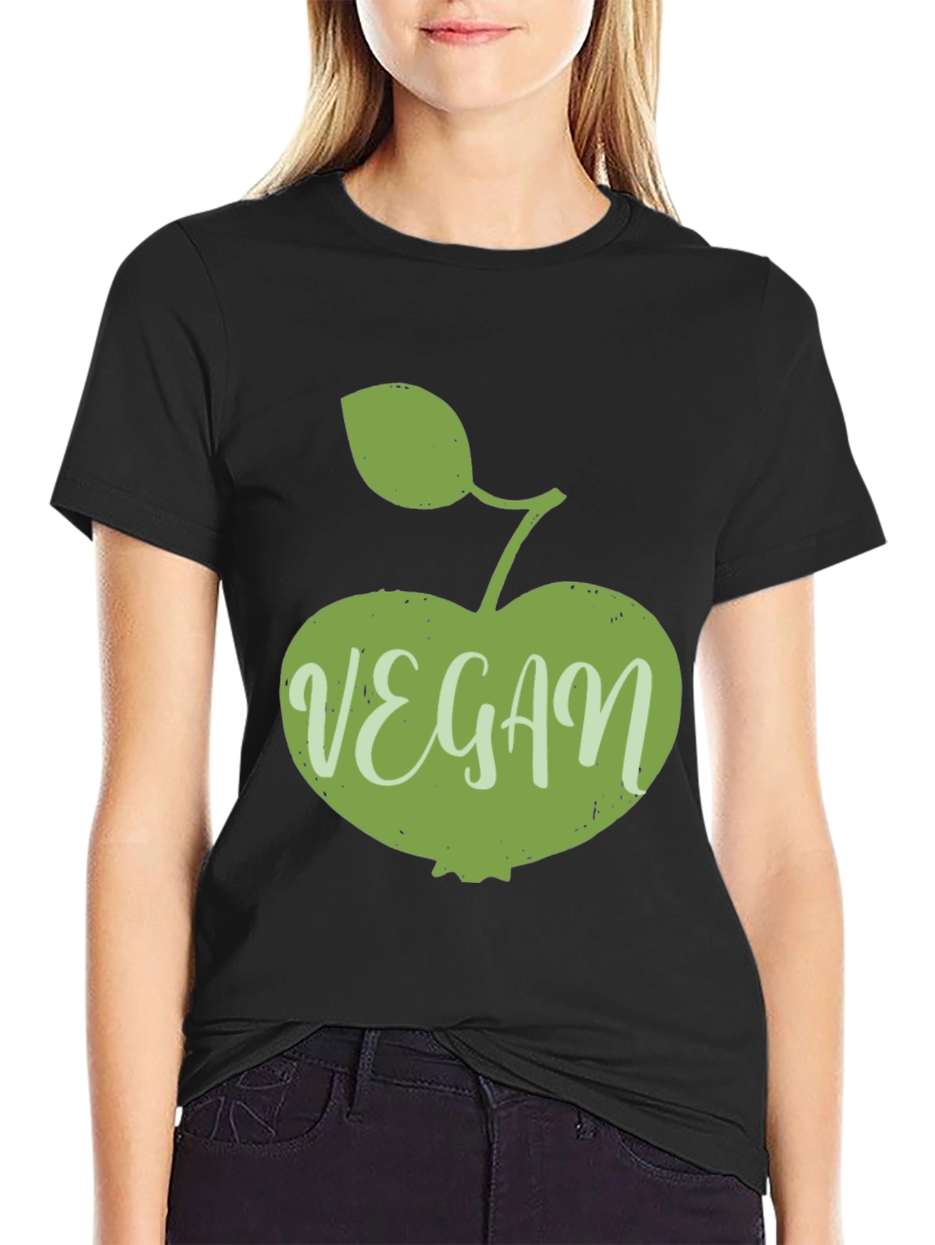 Vegan Apple Graphic T-Shirt