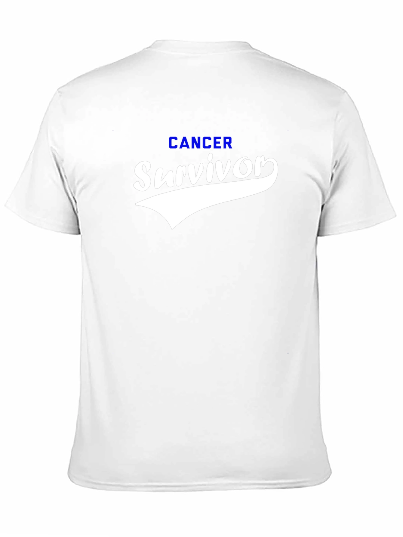 Cancer Survivor Graphic T-Shirt Black Cotton Blend