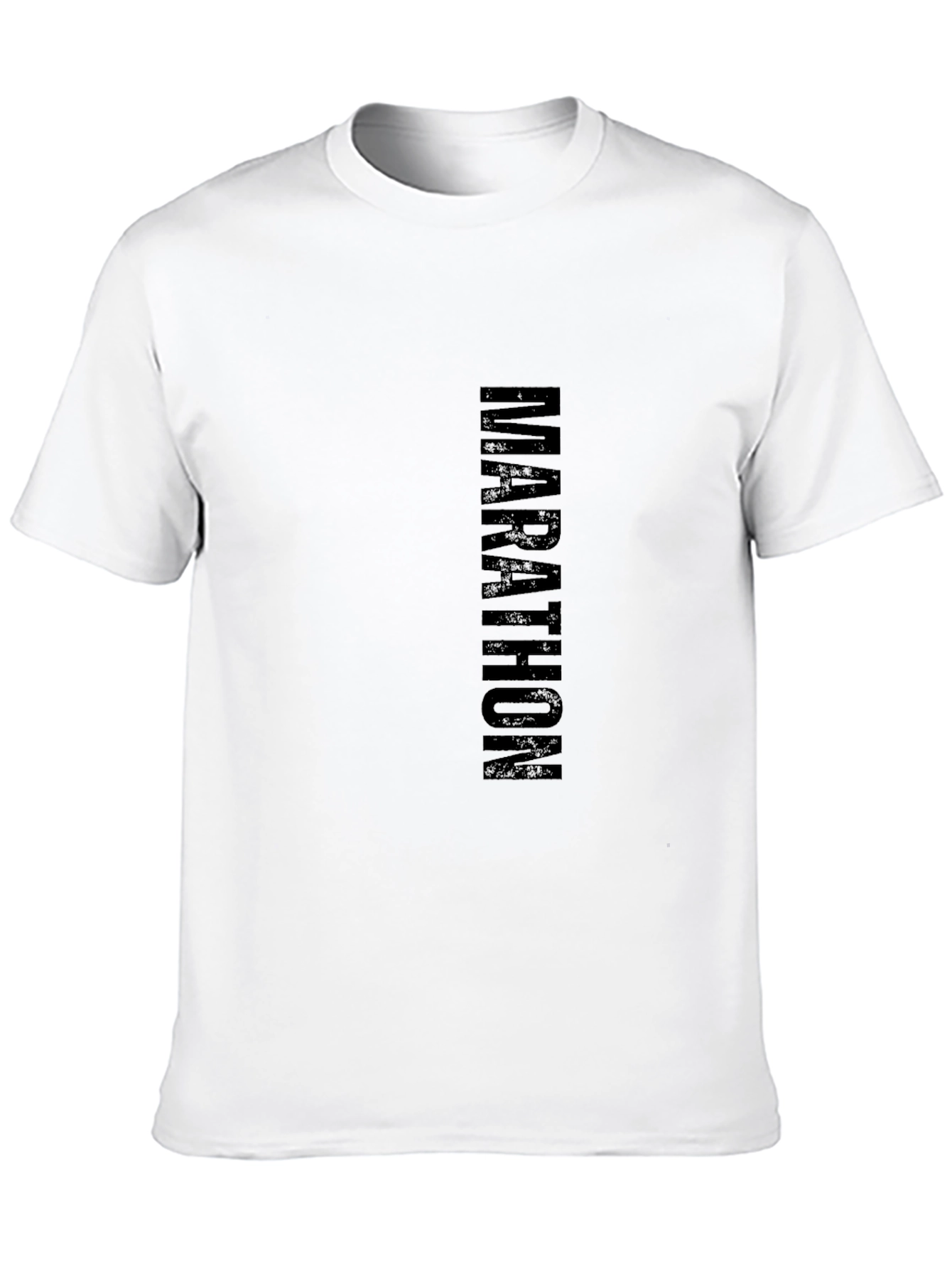Marathon Runner Black Cotton T-Shirt