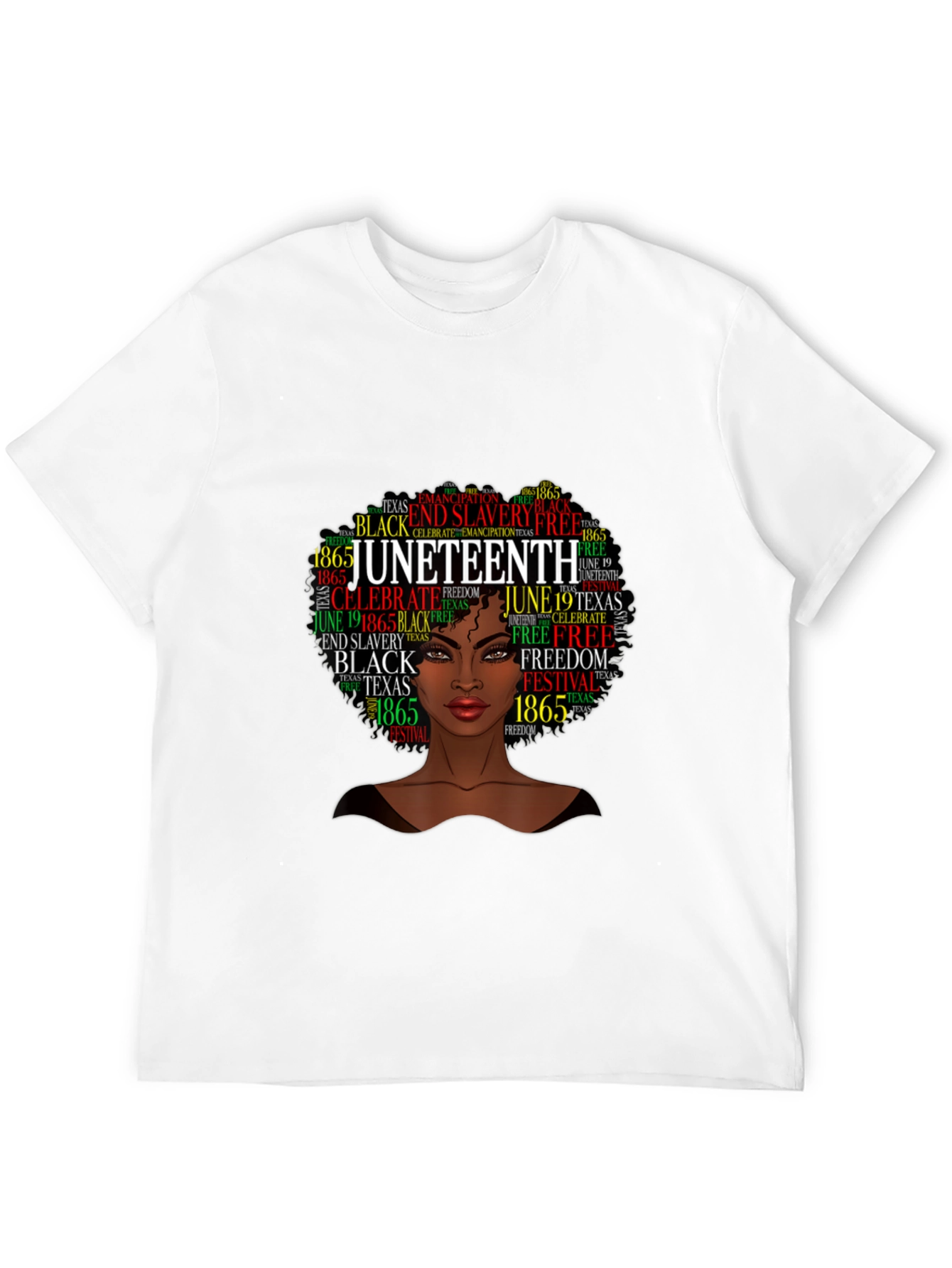 Juneteenth Afro Woman Black Pride T-Shirt
