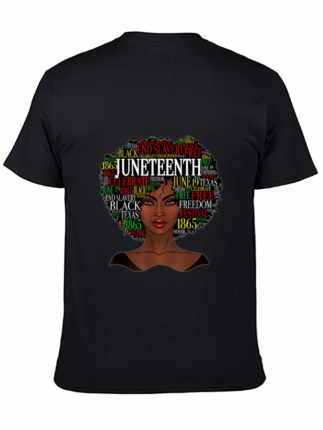 Juneteenth Afro Woman Black Pride T-Shirt