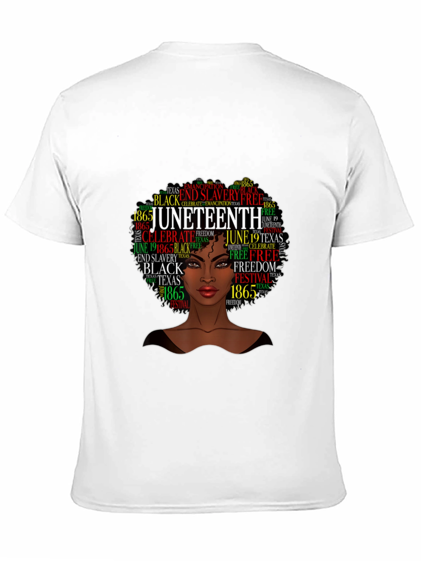 Juneteenth Afro Woman Black Pride T-Shirt