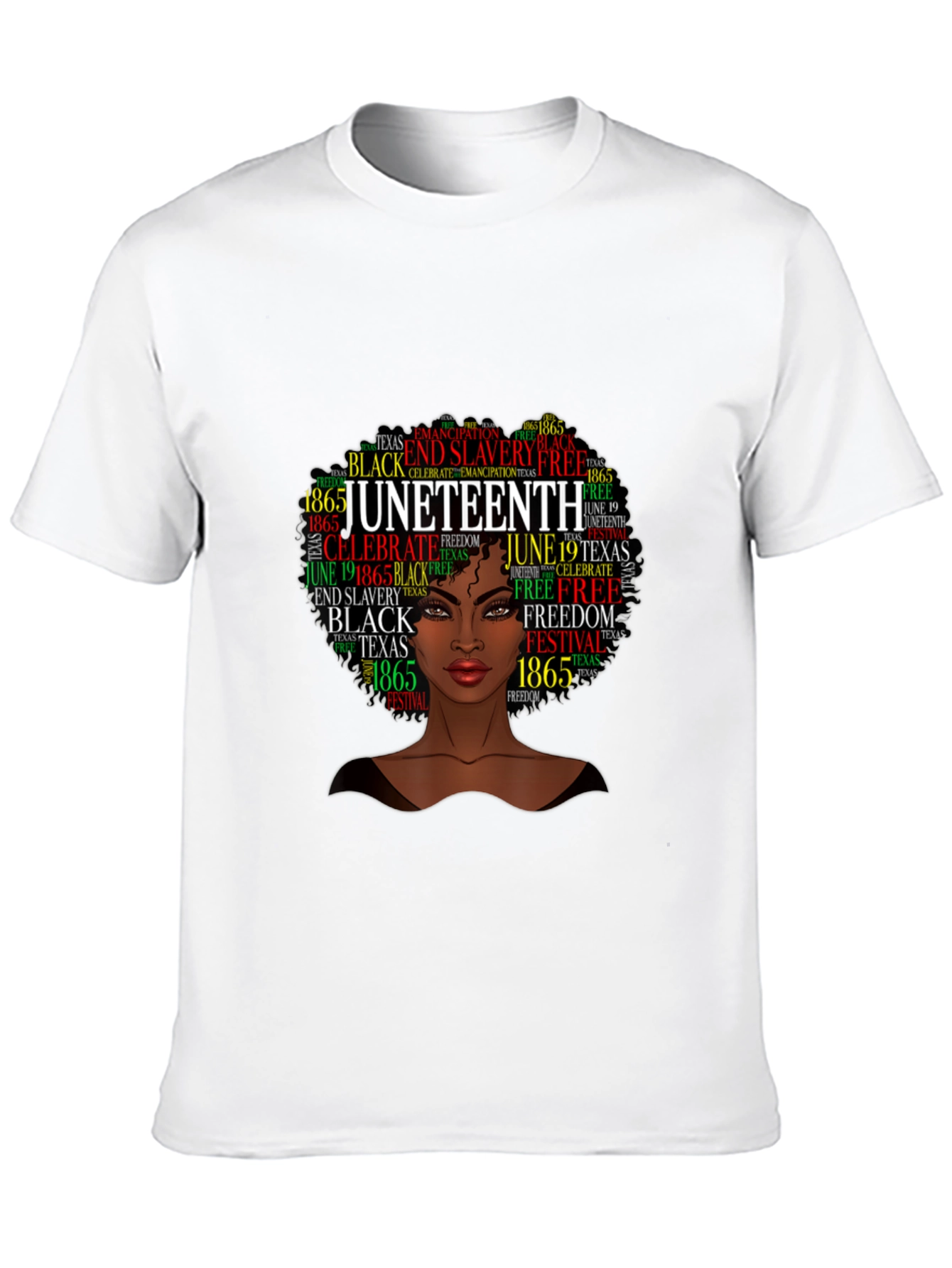 Juneteenth Afro Woman Black Pride T-Shirt