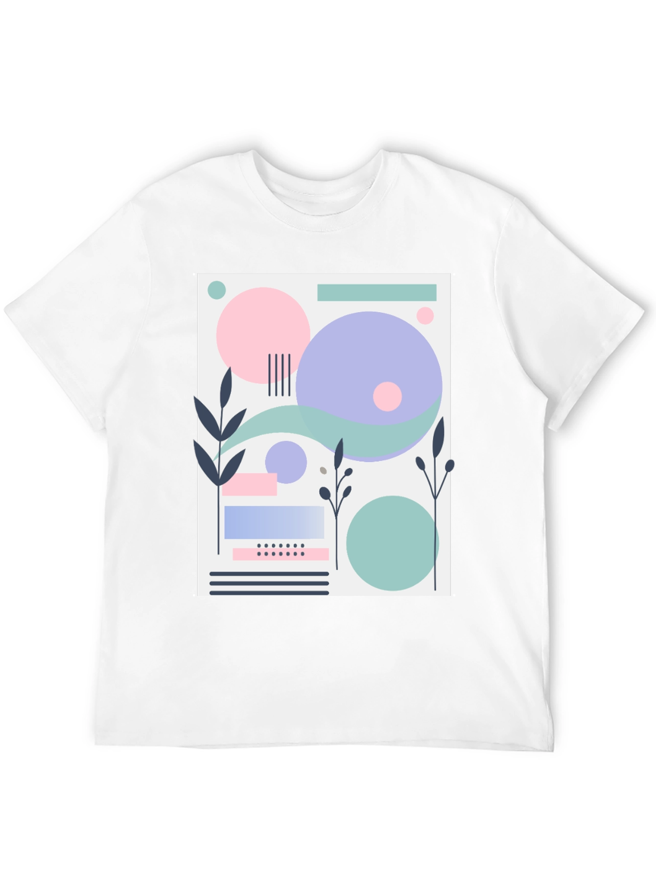 Abstract Geometric Design T-Shirt - Modern Art Tee