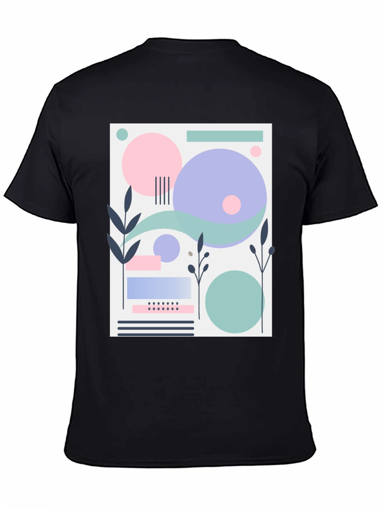 Abstract Geometric Design T-Shirt - Modern Art Tee