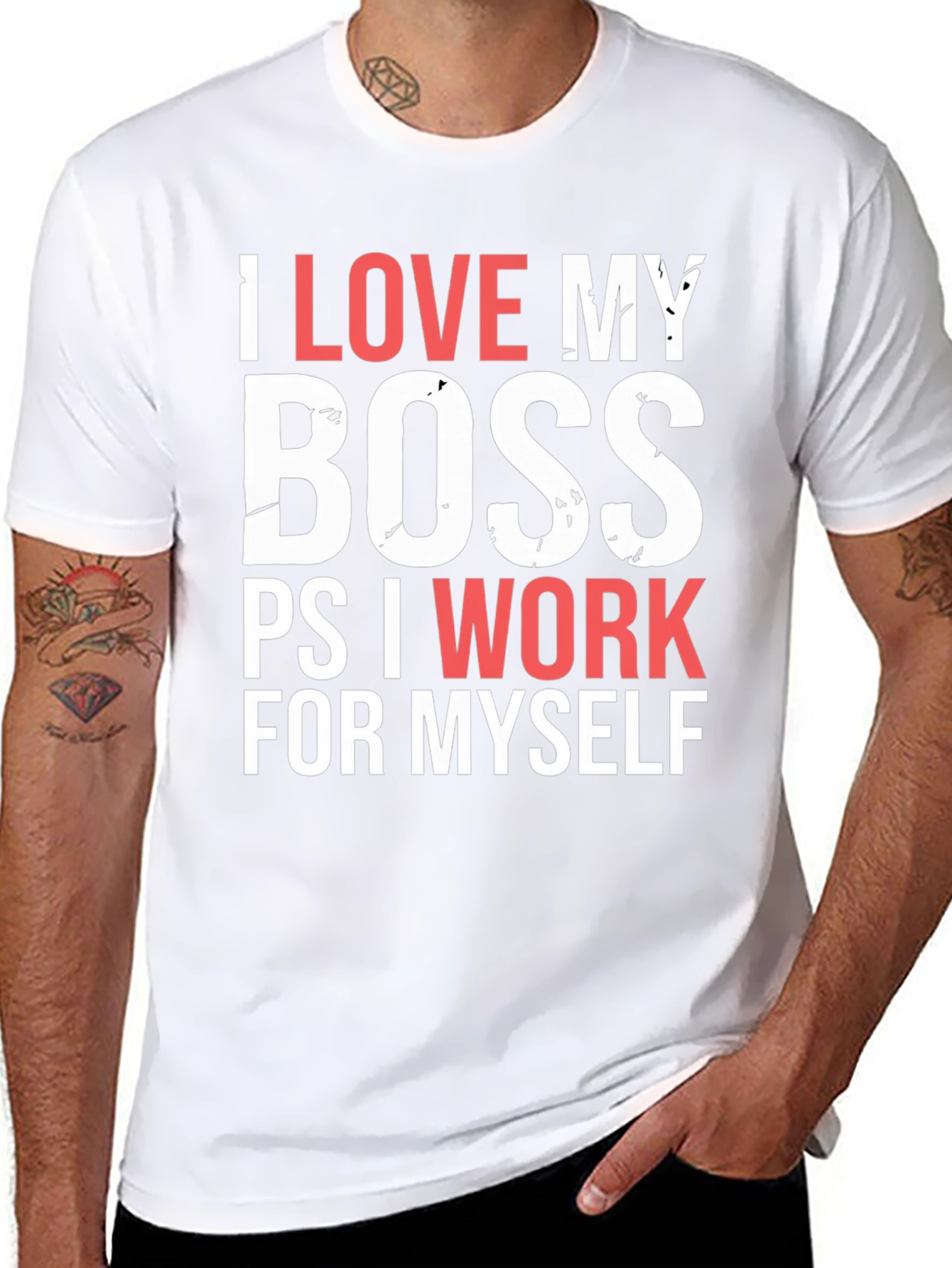 Funny I Love My Boss T-Shirt