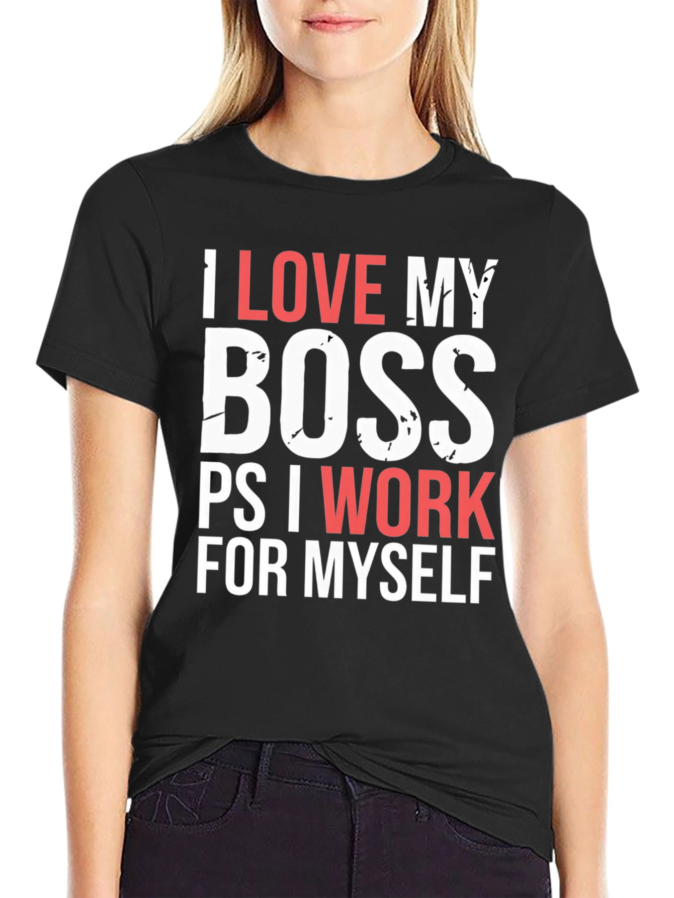 Funny I Love My Boss T-Shirt