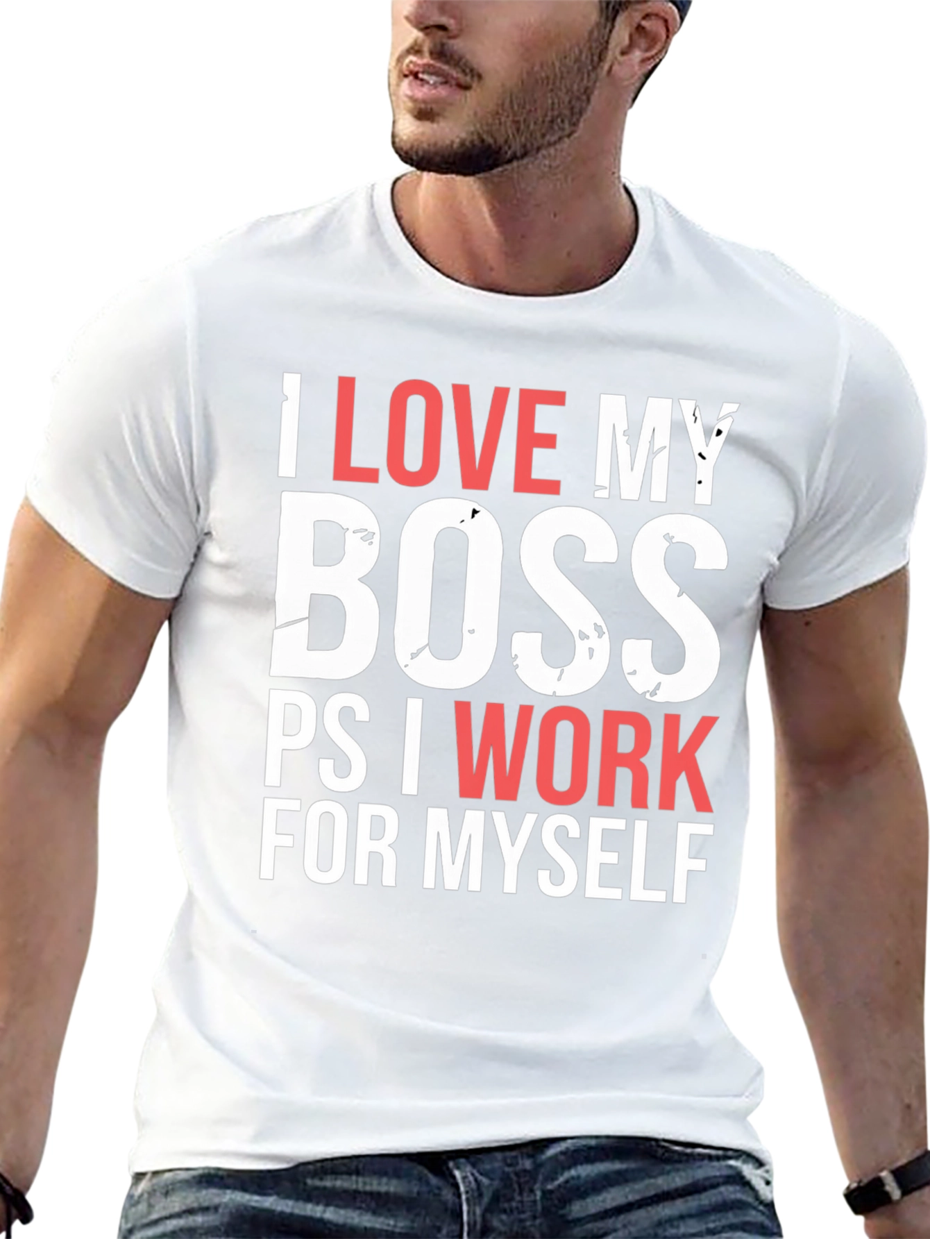 Funny I Love My Boss T-Shirt