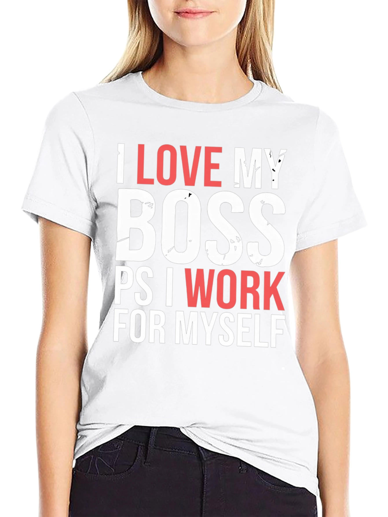 Funny I Love My Boss T-Shirt