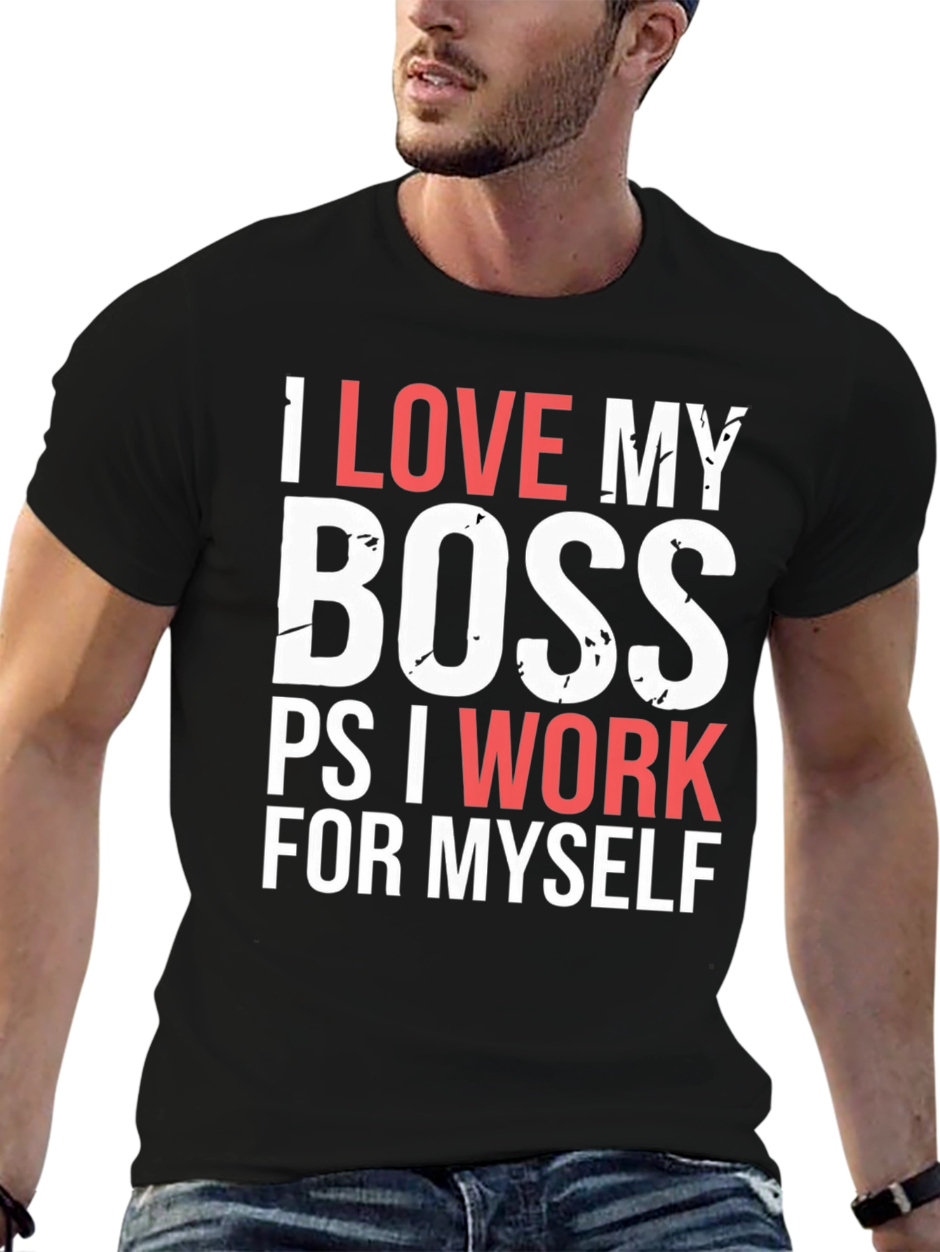 Funny I Love My Boss T-Shirt