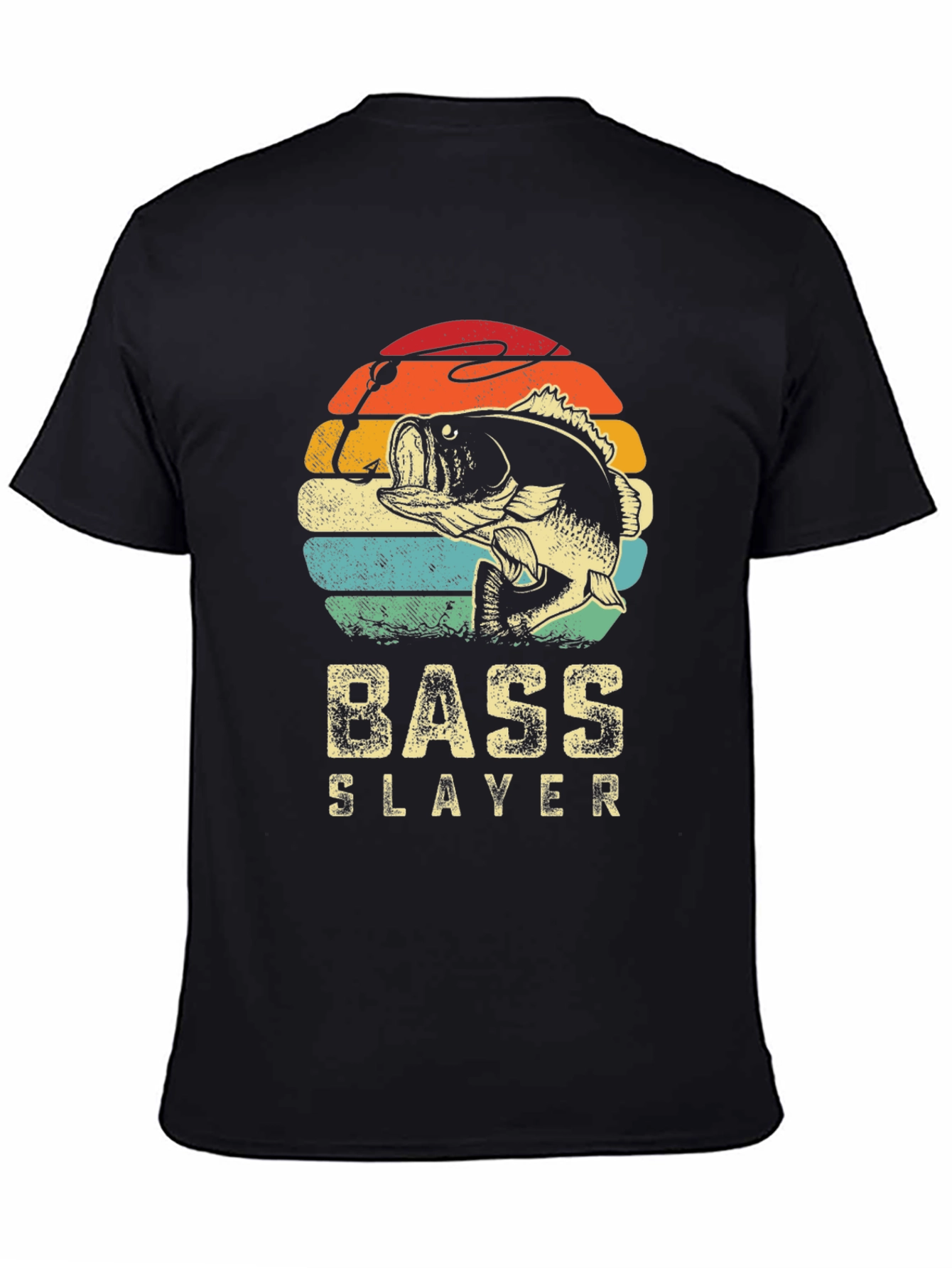 Bass Slayer Graphic Tee - Retro Fishing Shirt