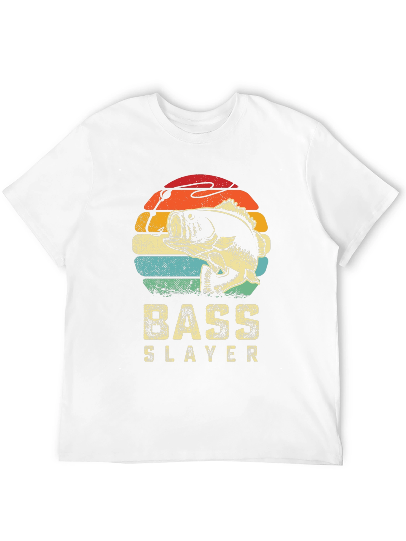 Bass Slayer Graphic Tee - Retro Fishing Shirt