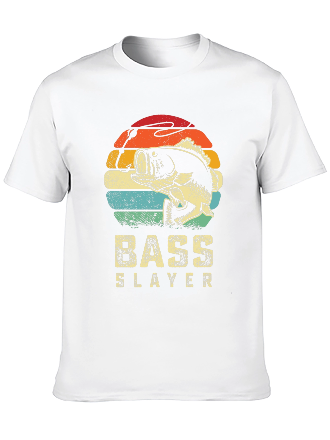 Bass Slayer Graphic Tee - Retro Fishing Shirt