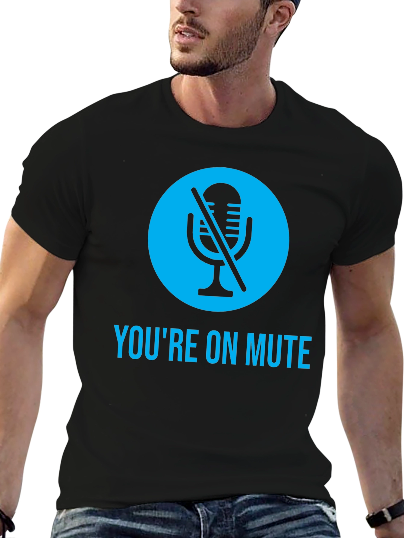 Youre On Mute Black Graphic Tee