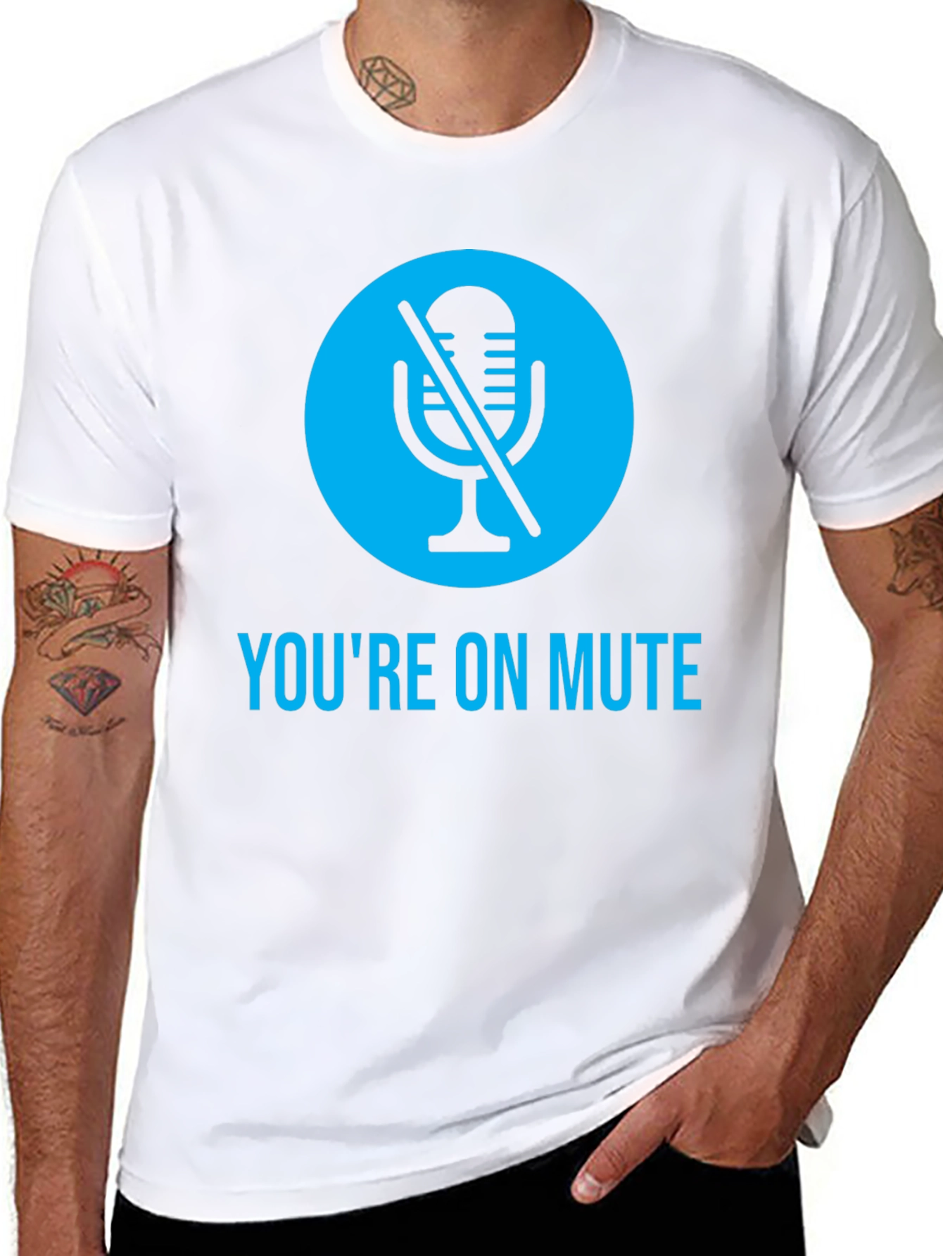 Youre On Mute Black Graphic Tee