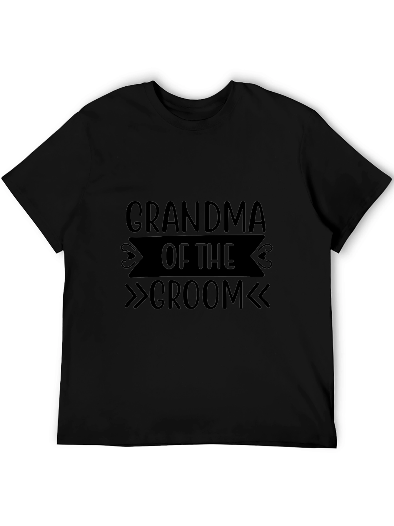 Grandma of the Groom T-Shirt - Black