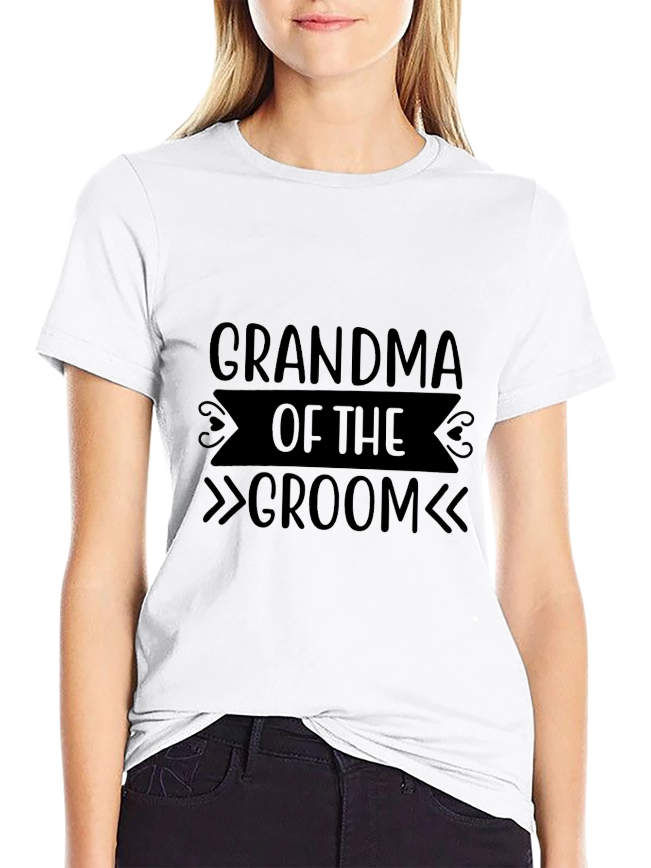 Grandma of the Groom T-Shirt - Black