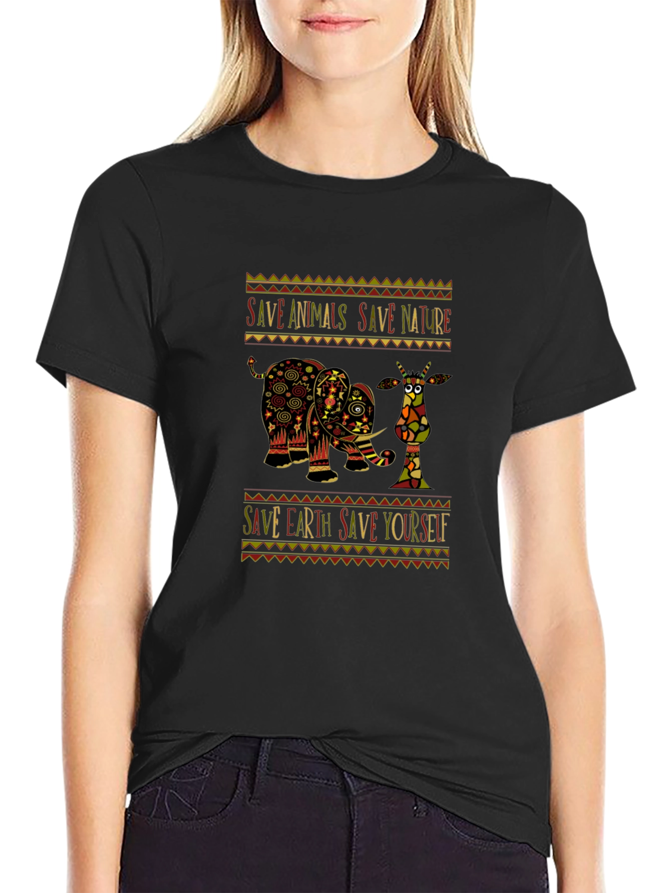 Save Animals Save Nature Graphic Tee